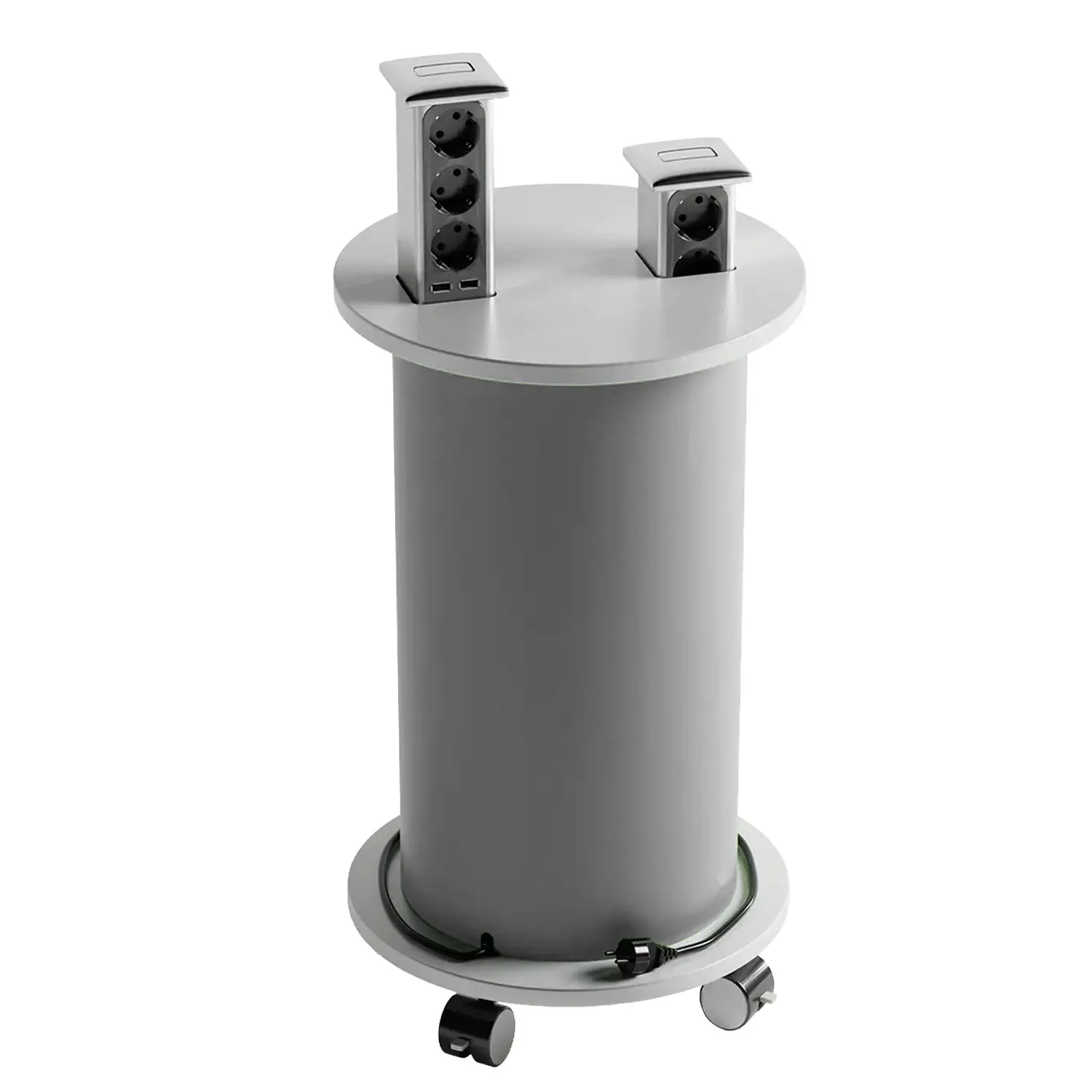 Colonna di Ricarica Multifunzione SmartHub con Prese Elettriche e Porte USB - Arredo serie Aula 3.0