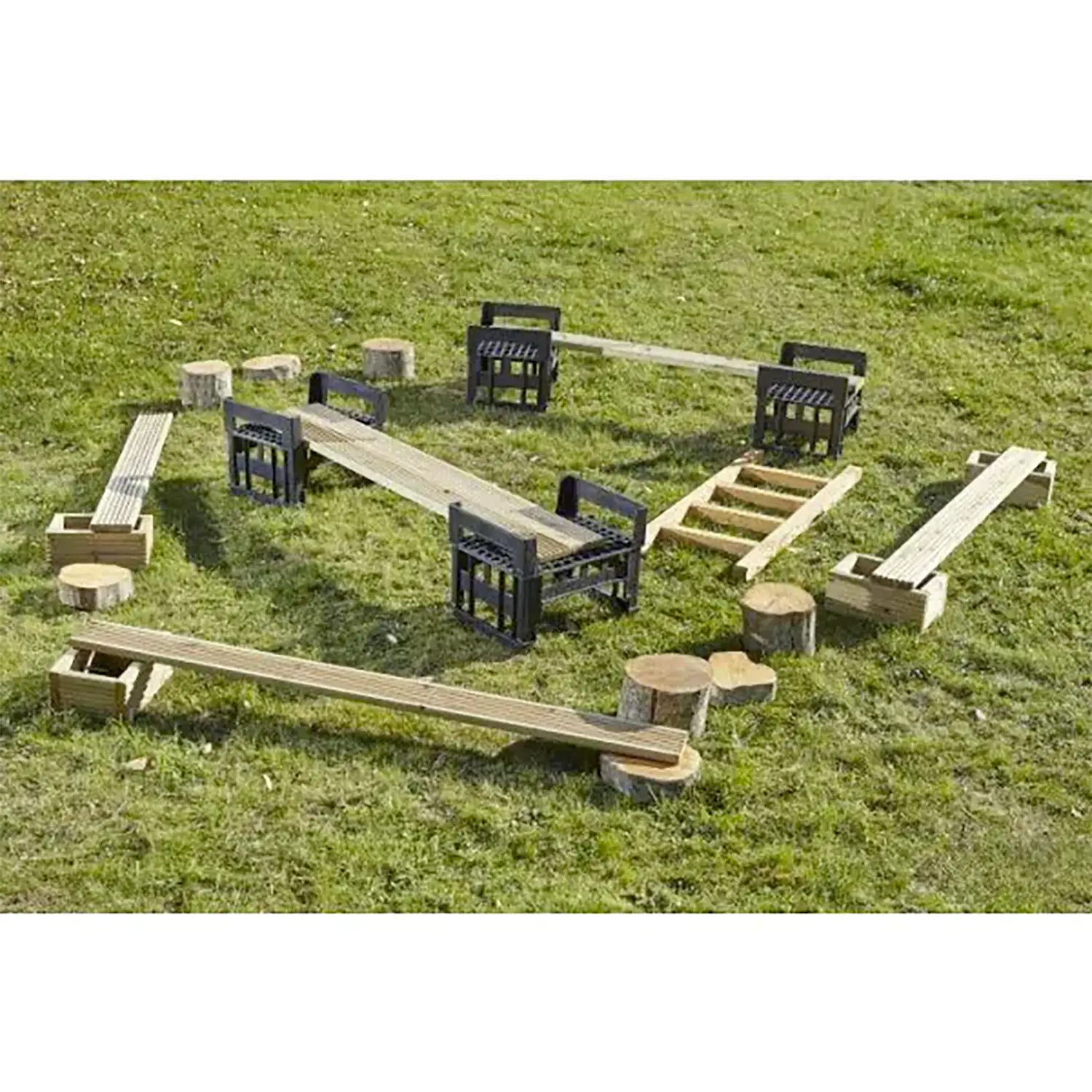 Percorso A Ostacoli In Legno Per Esterno Starter Kit 23 Pz - Palestrine