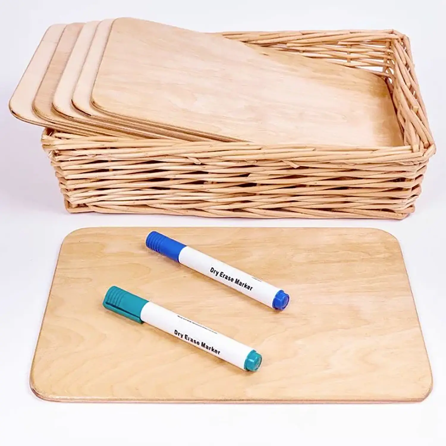 Lavagnette Naturali In Legno Formato A4 Set 6Pz - Soggetti in legno