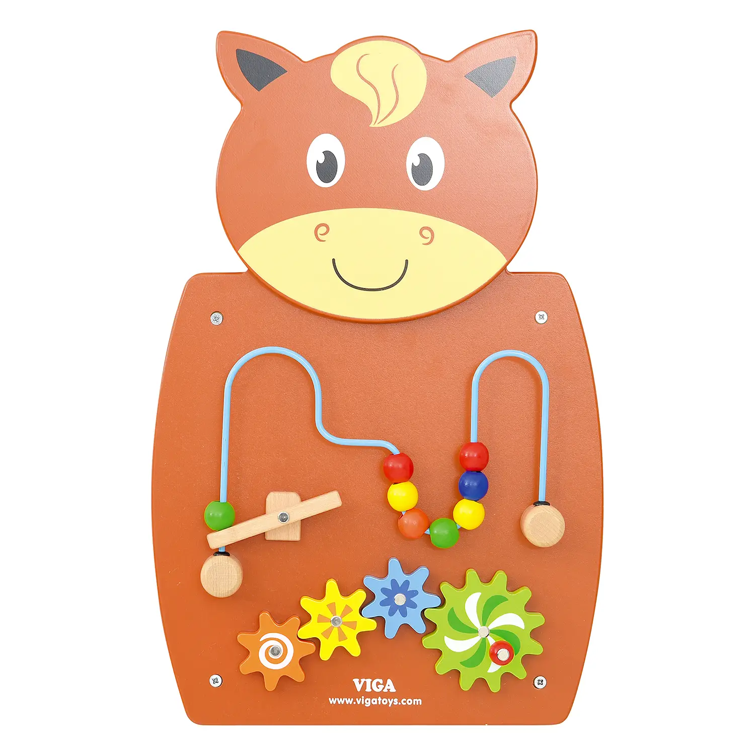 Pannello Attività Multisensoriale Cavallo, Gioco Educativo per lo Sviluppo Motorio e Gognitivo - Motricità fine