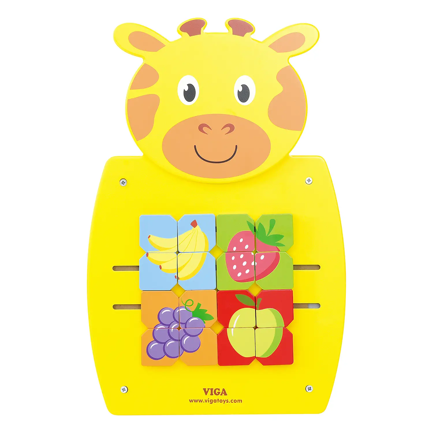 Pannello Attività Multisensoriale Giraffa, Gioco Educativo per lo Sviluppo Motorio e Gognitivo - Motricità fine