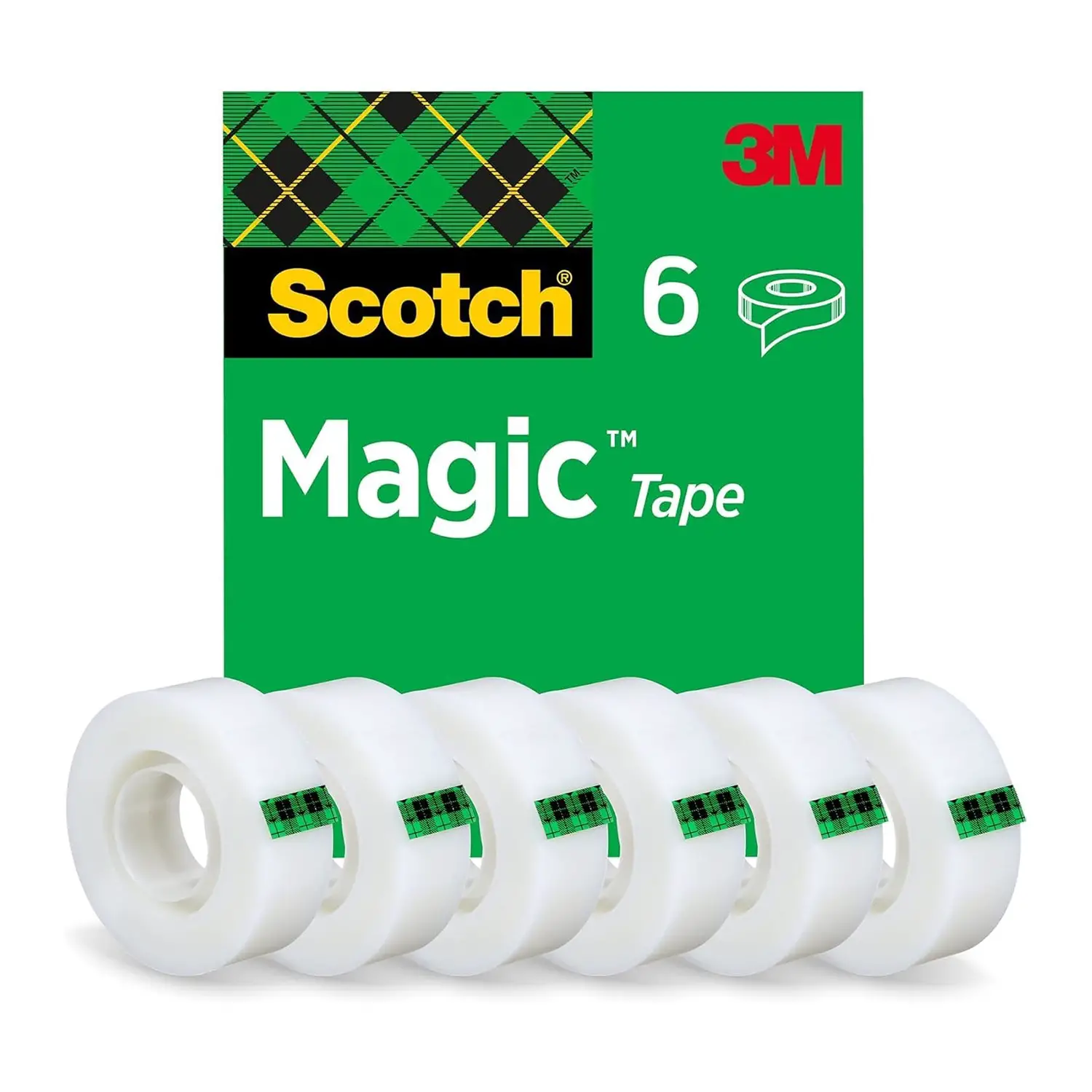 Nastro Adesivo Invisibile Scotch Magic Pz 6 19x33 - Nastri adesivi e colle