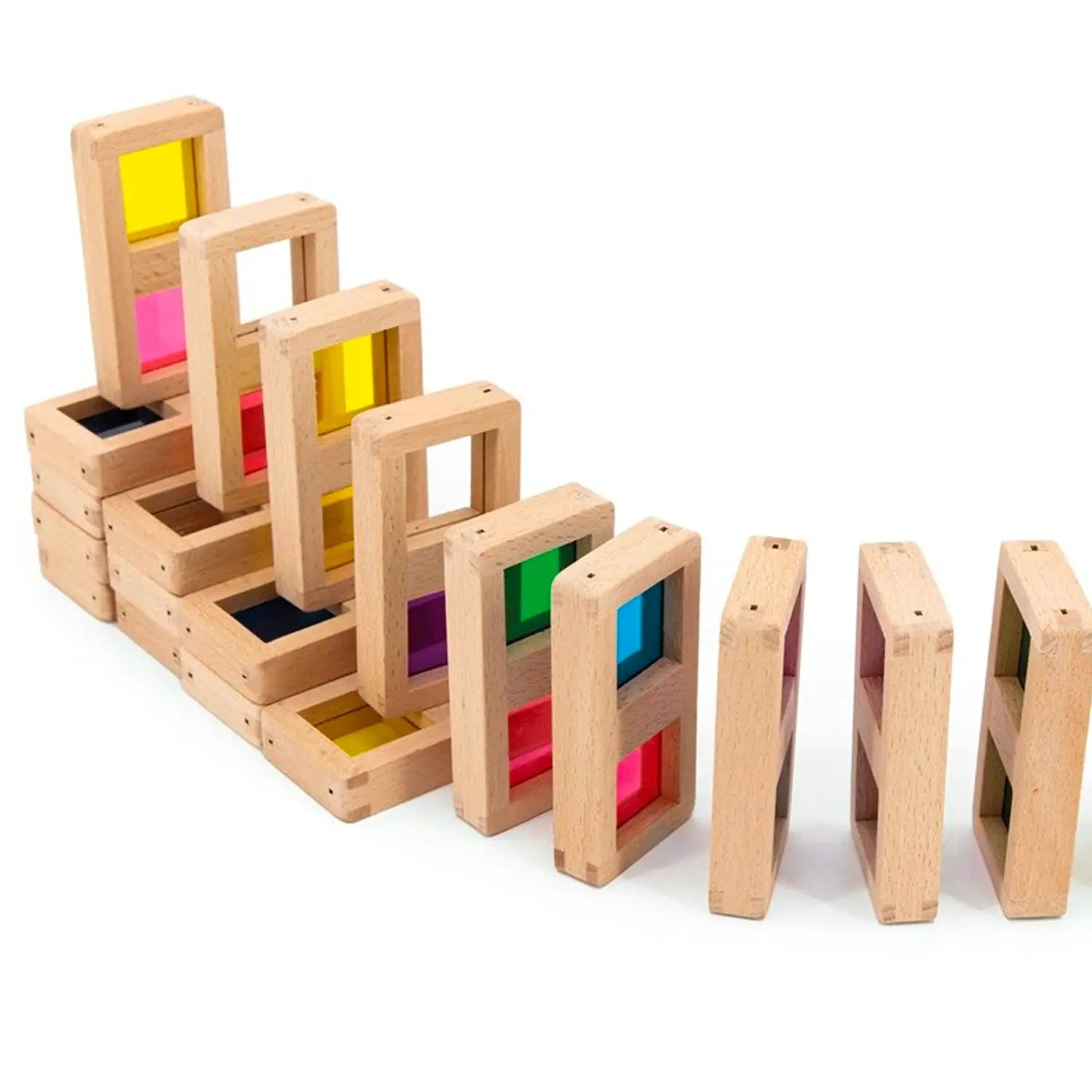 Domino Traslucido in Legno - 28 Tessere - Memory e Domino