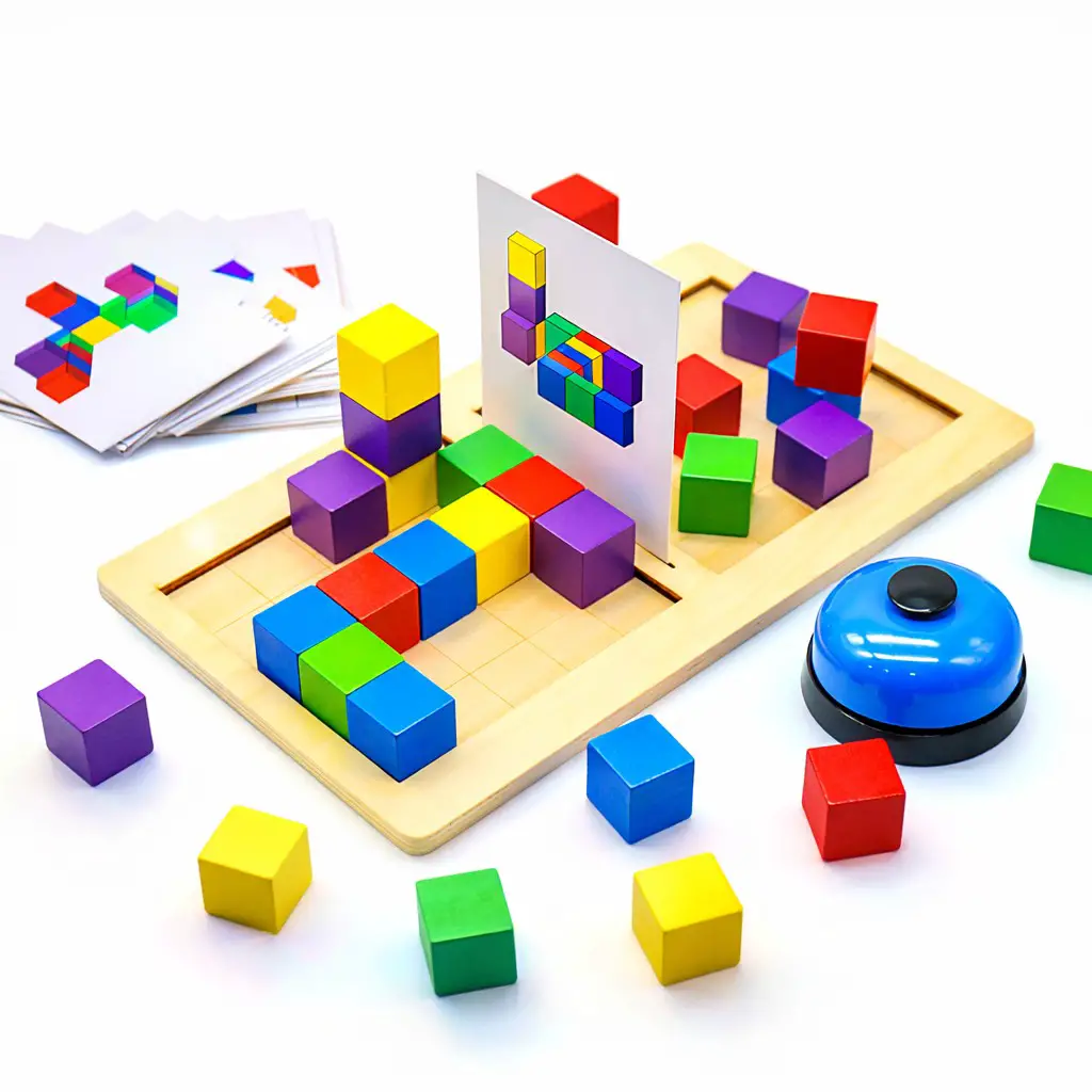 Gioco di Logica per Bambini, Battaglia dei Blocchi Tridimensionale - Giochi di società