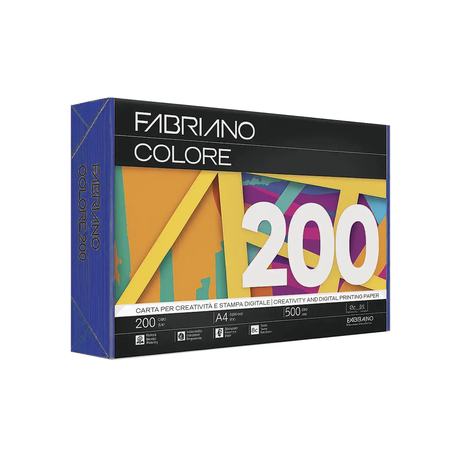 Carta Per Fotocopie Fabriano Colore 200 Gr/mq A4 Bleu Risma 100 Fogli - Carta e cartoncino