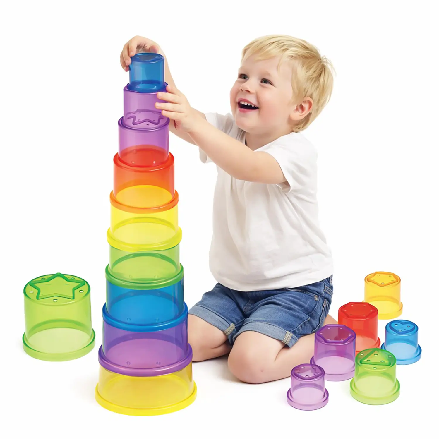 Bicchieri Impilabili Traslucidi – 9 Pezzi - Costruzioni in plastica