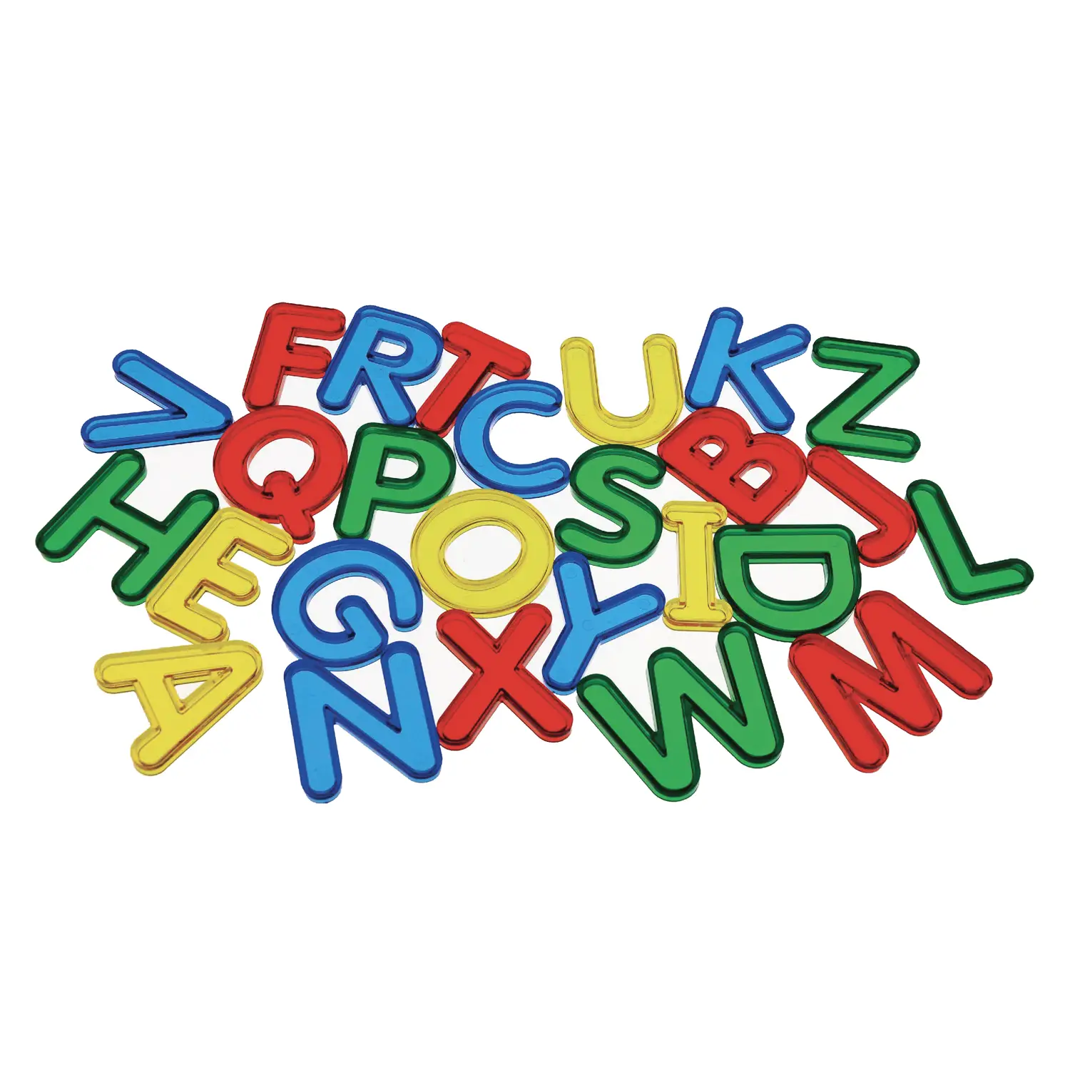 Lettere Maiuscole Traslucenti– 26 Pezzi - Pregrafismo