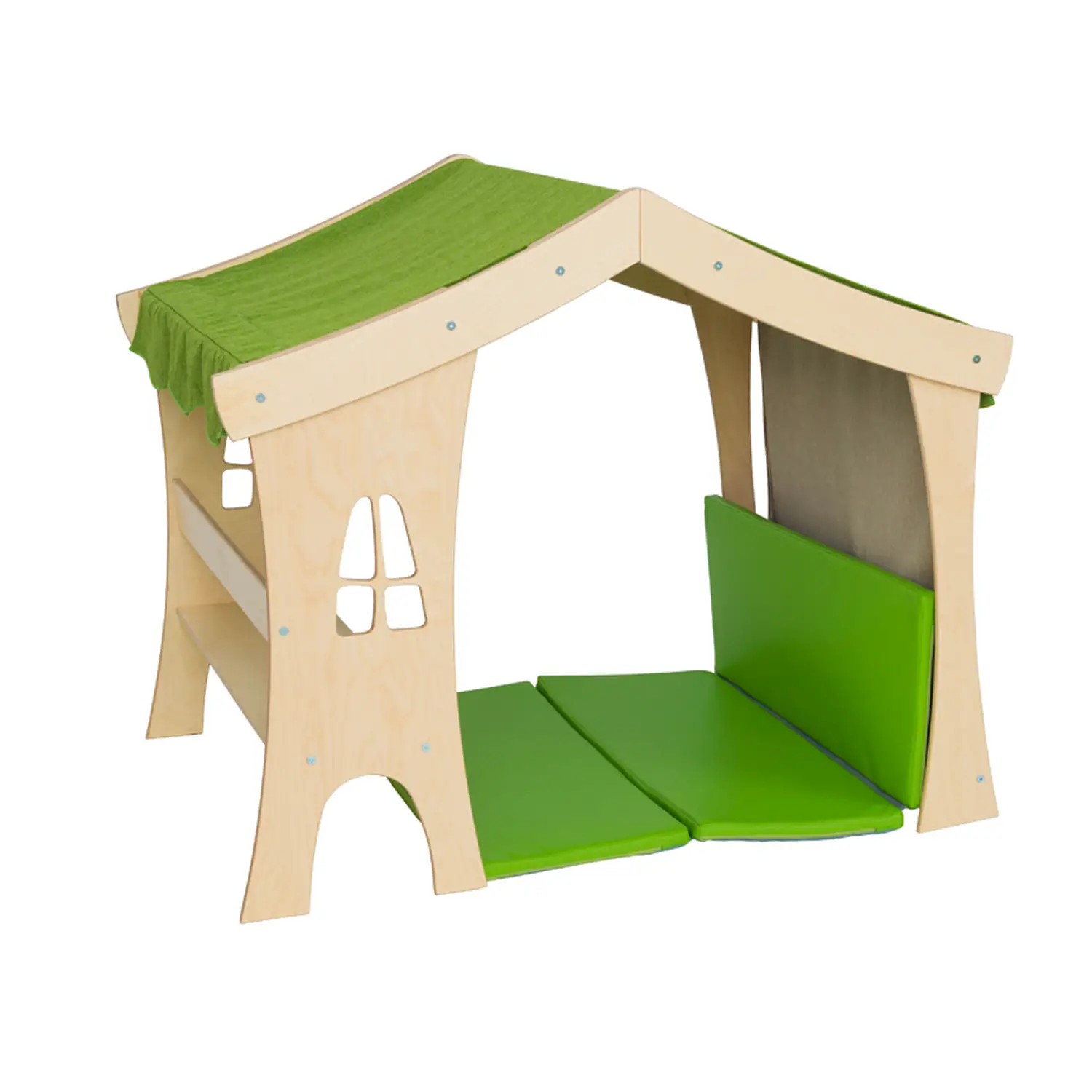 Angolo Gioco Casetta degli Elfi, Gioco in Legno da Interni Per La Scuola Dell'Infanzia - Rifugi e tane