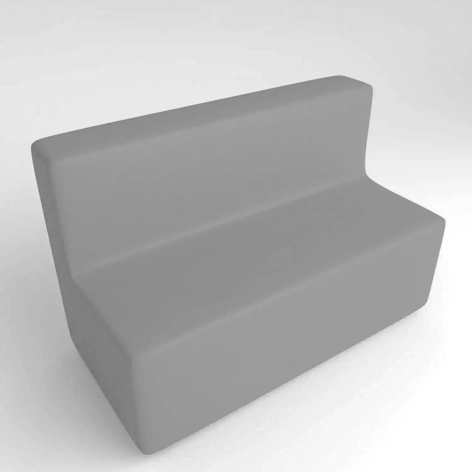 Divano Ecopelle Ignifugo 3 Posti H 46 Grigio Per Ambienti Scolastici Innovativi - Salottini e arredi morbidi