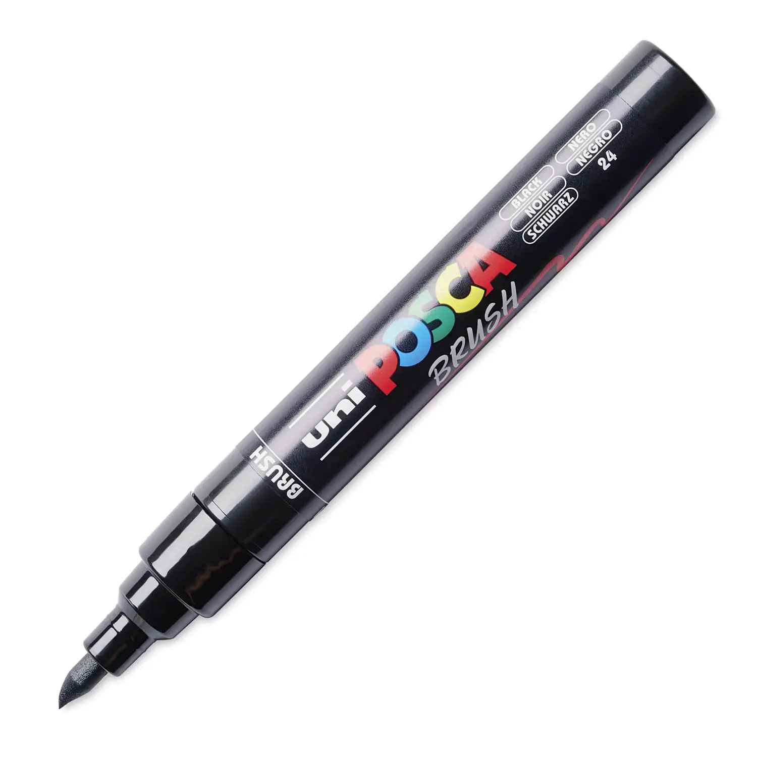 Pennarello Uni Posca - Punta Brush 1-4 mm - Nero - Pennarelli