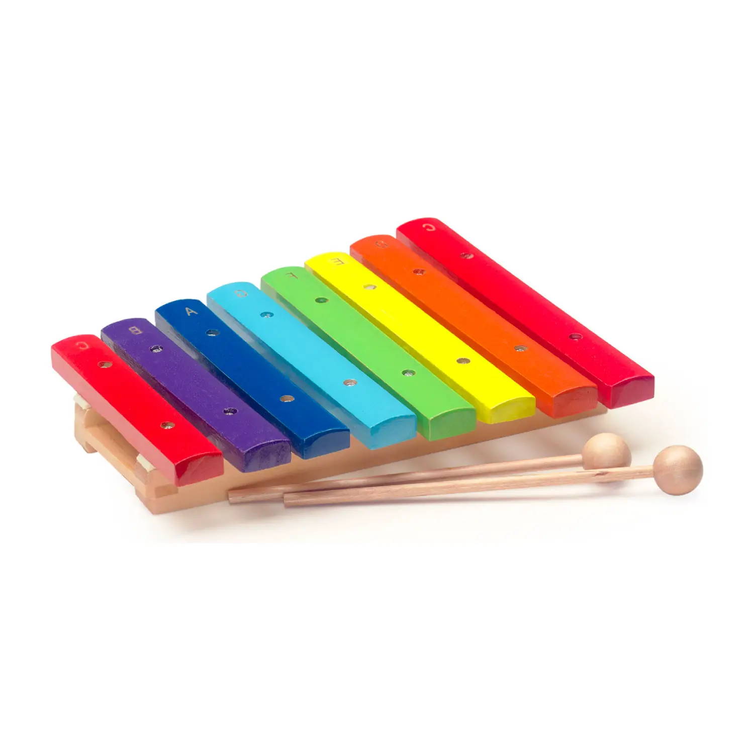 Xilofono in Legno Colorato per Bambini 8 Note con Battenti - Educazione musicale