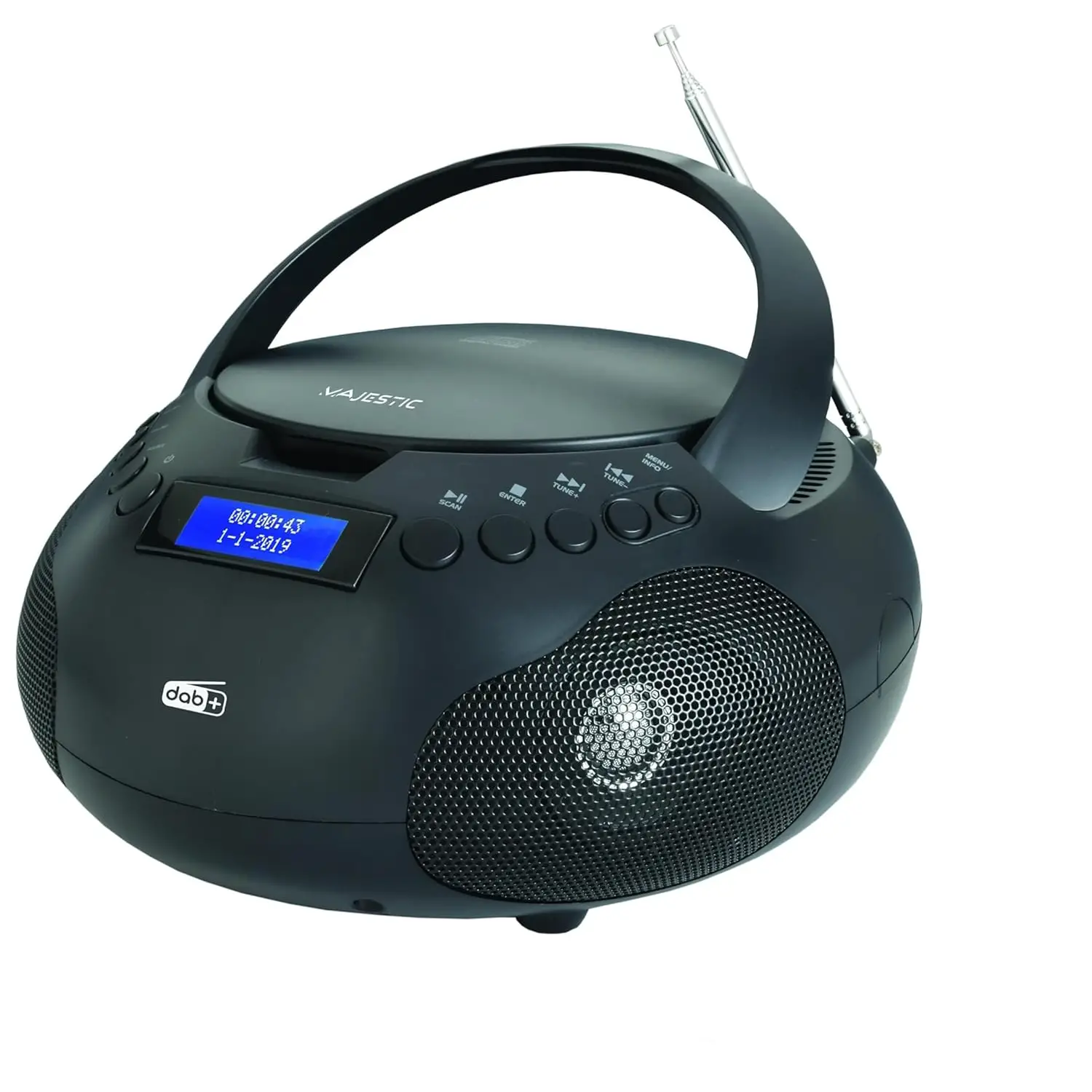 Lettore CD Con Radio FM e DAB+ e Ingresso Aux Nero - Sistemi audio