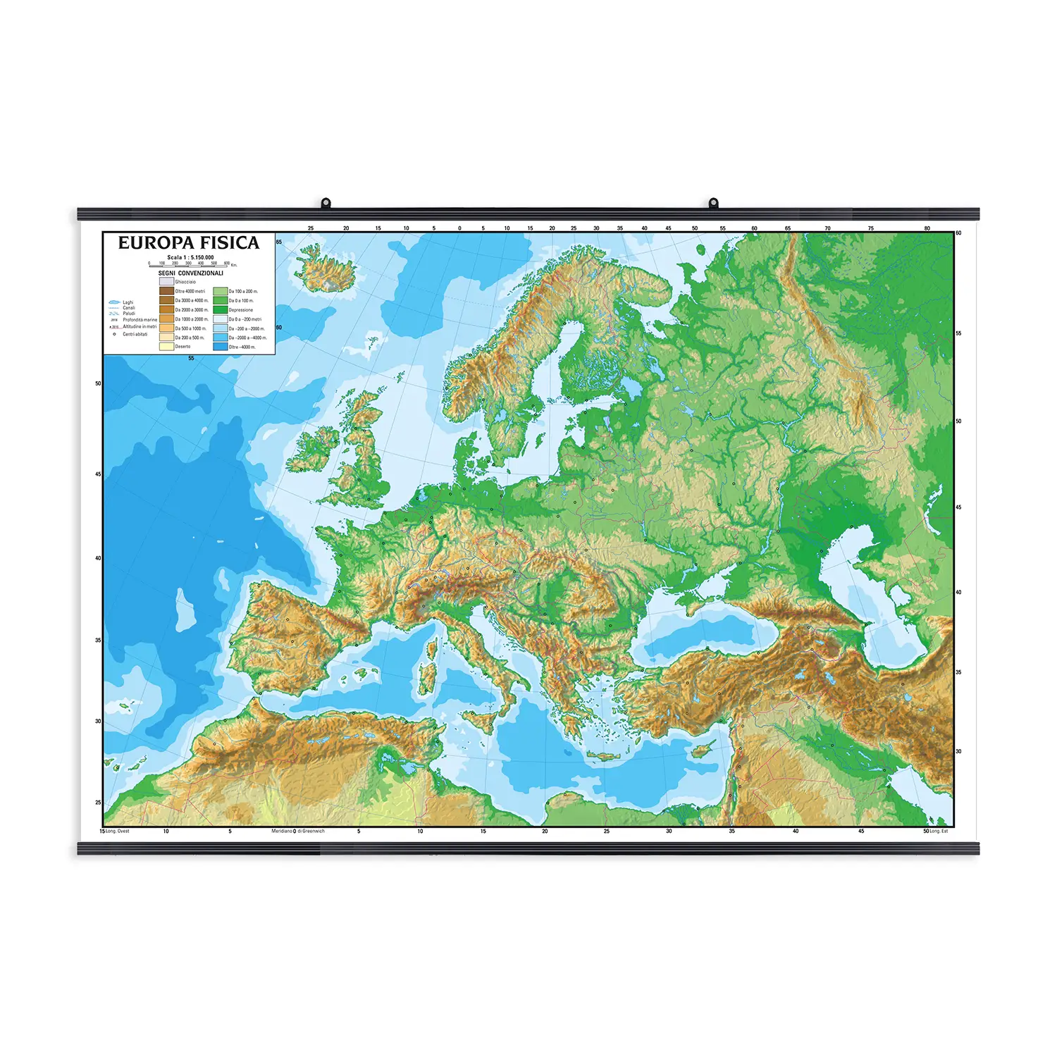 Carta Geografica Europa Muta - Geografia e scienze naturali