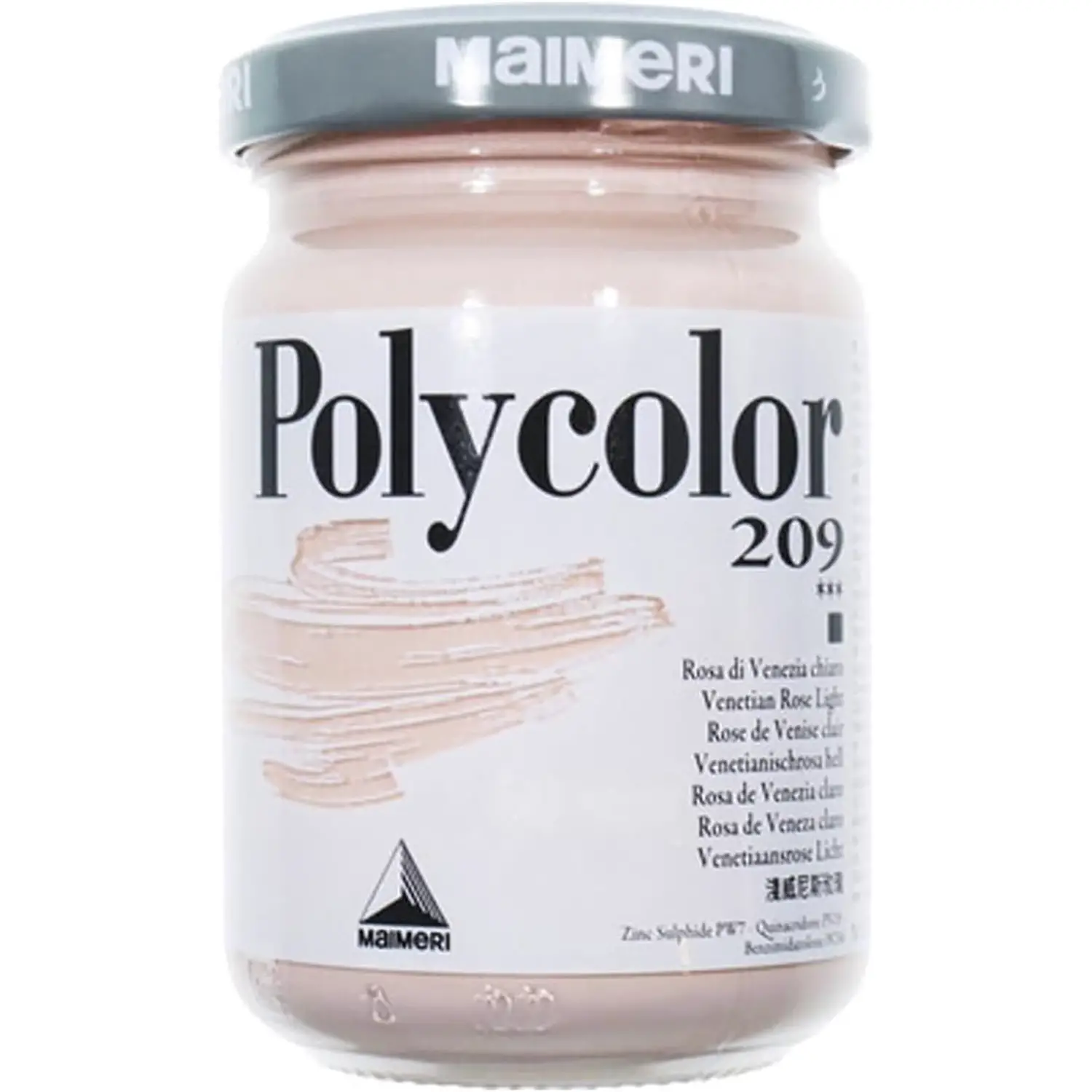 Colore Acrilico Polycolor Maimeri - 140 ml - Rosa di Venezia Chiaro 209 - Tempere