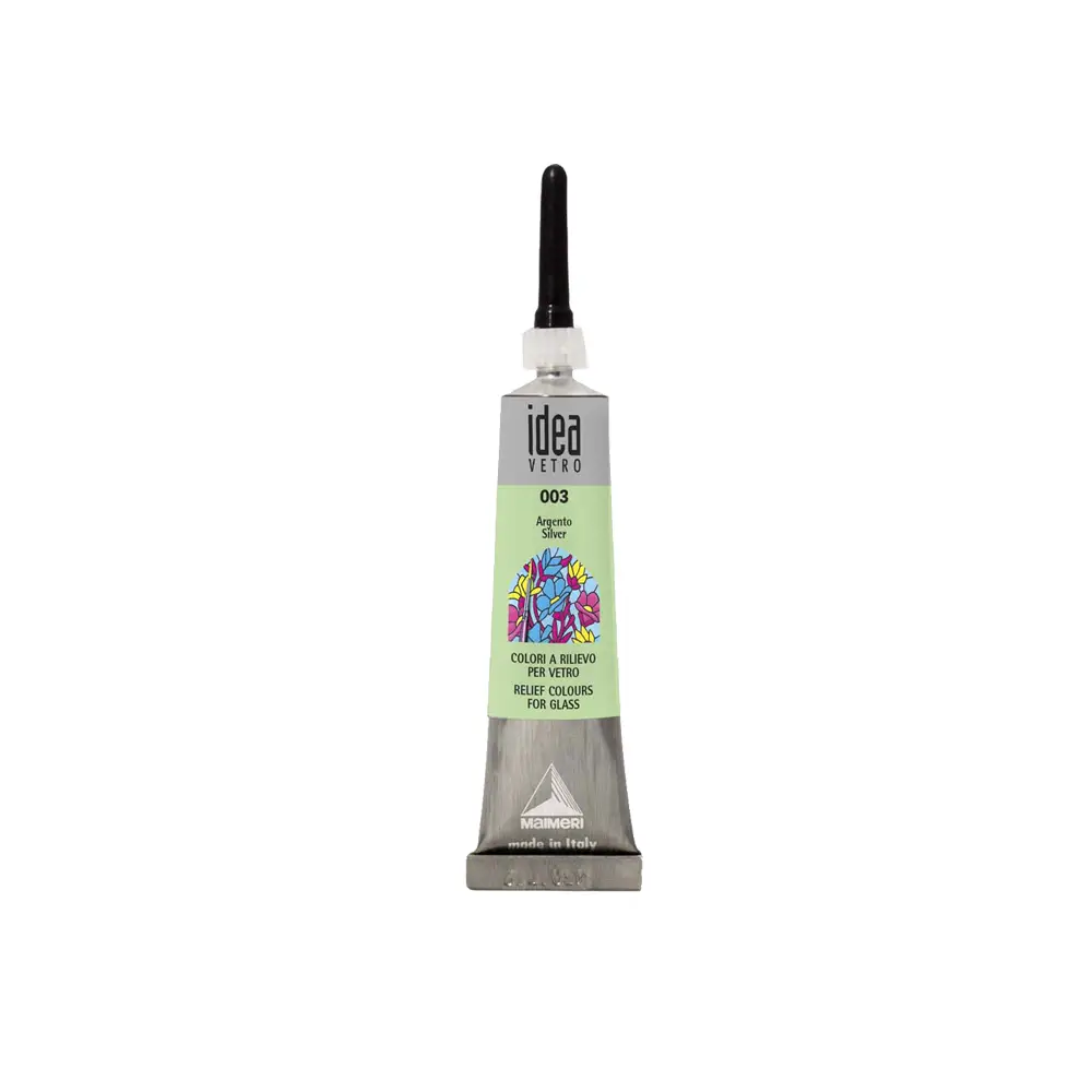 Pasta Imitazione Piombo Maimeri - 20 ml Argento - Colori per vetro e ceramica