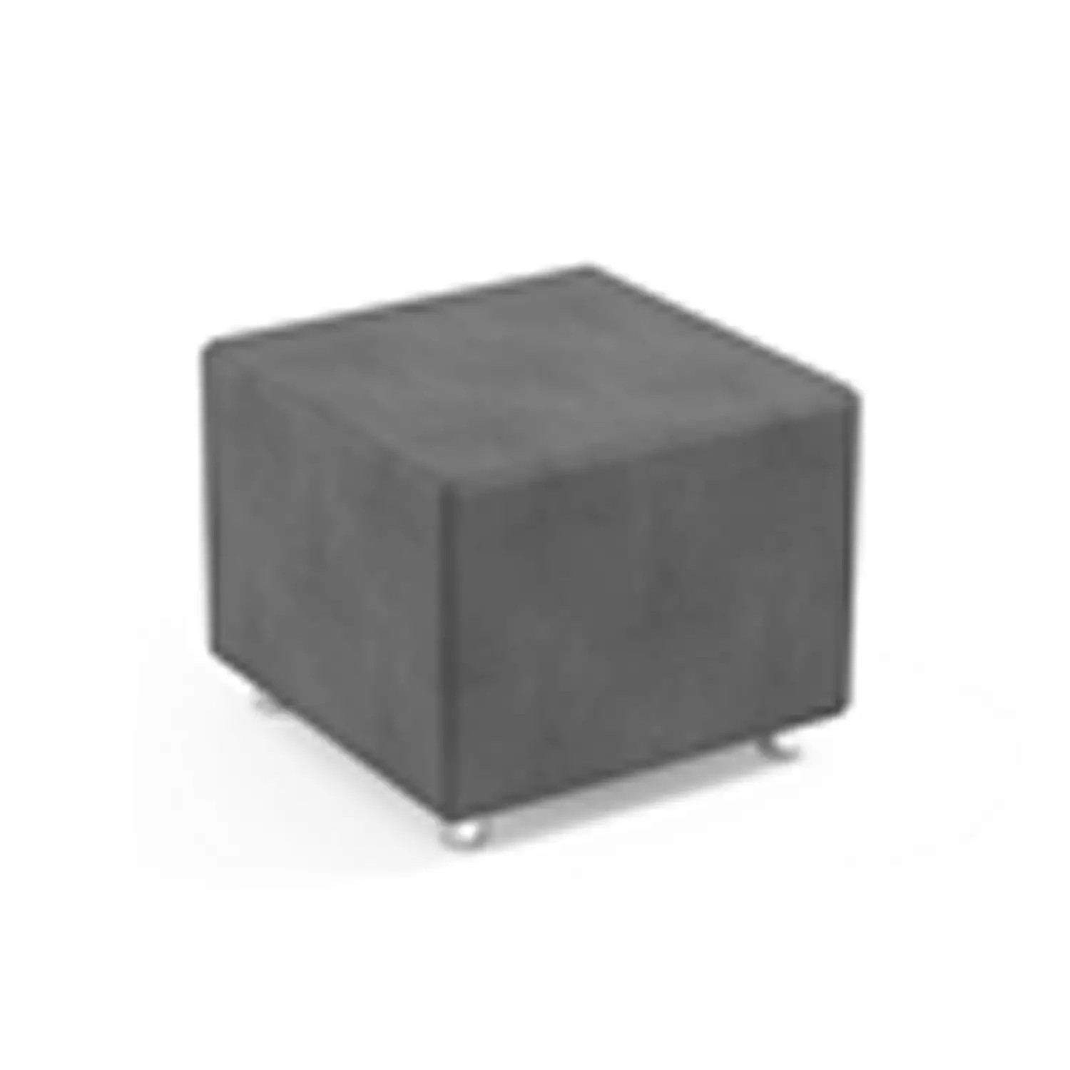 Pouff Quadrato Grigio H 45 cm – Seduta Imbottita Modulare per Scuole - Arredo scuola dell'obbligo