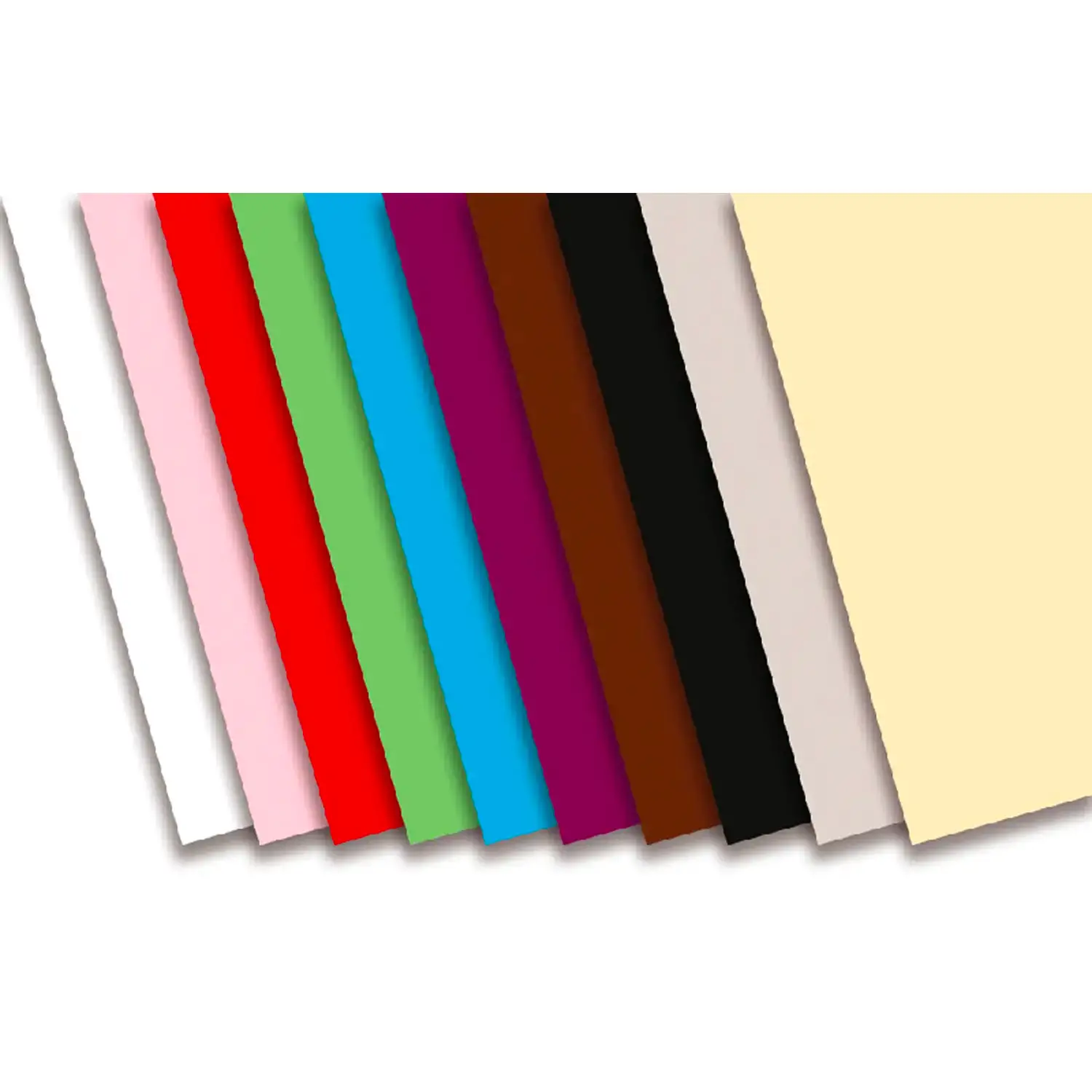Cartoncino Colorato Premium Liscio Assortimento Integrativo - 30 Fogli 50x70 cm - Carta e cartoncino