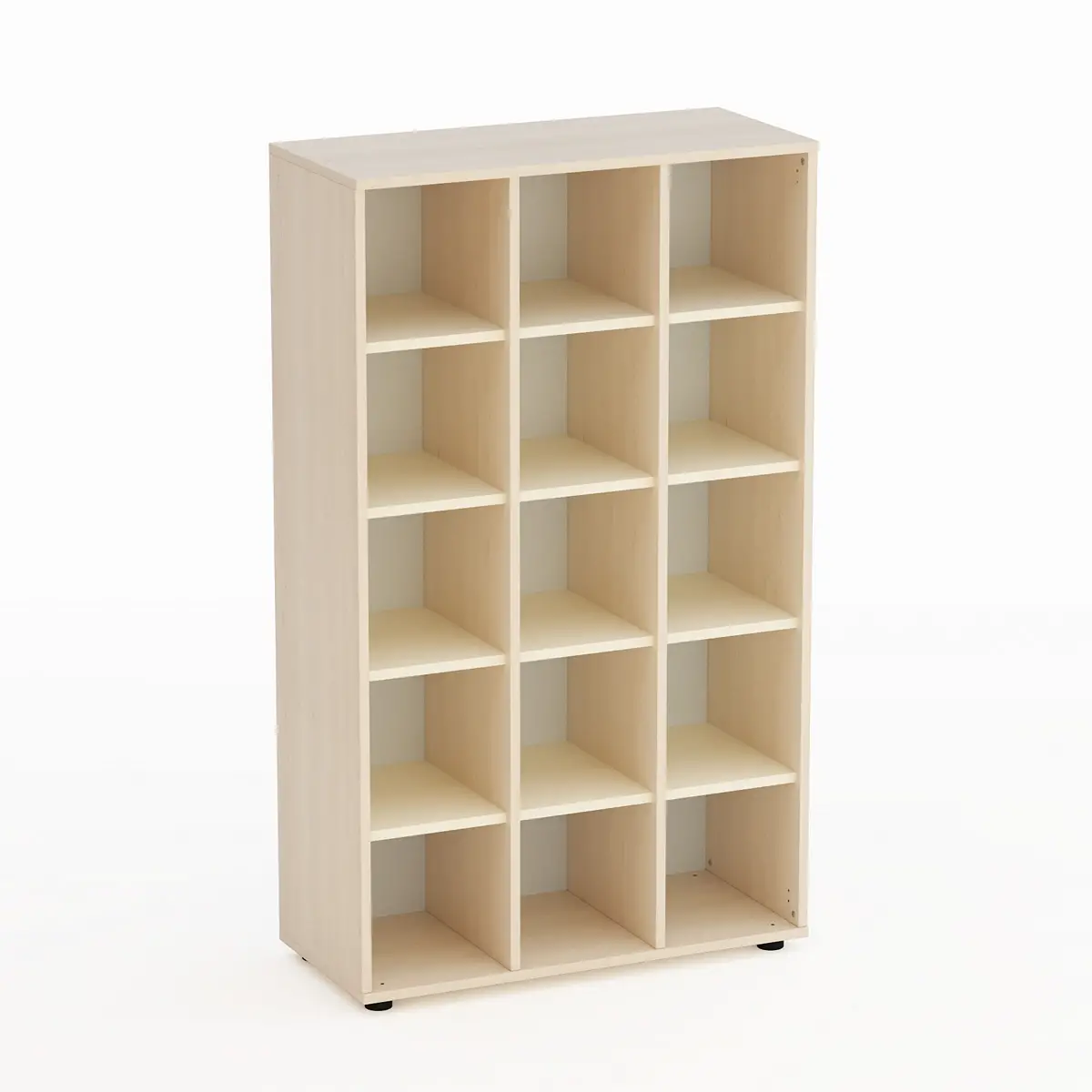 Mobile Kubò Betulla 15 Caselle H 150 Cm. Magnolia - Conforme CAM - Arredo Nido e Infanzia