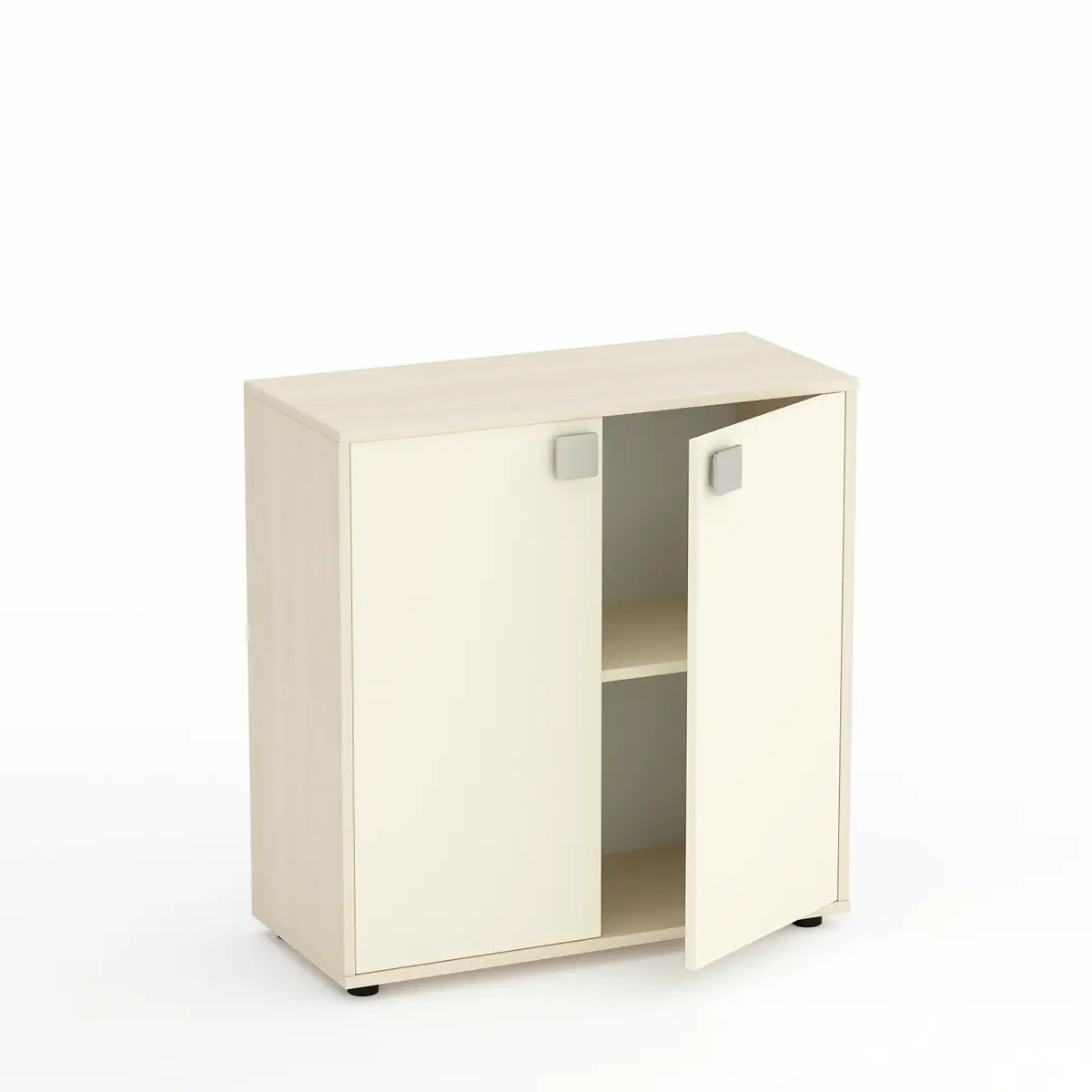 Mobile Kubò Betulla 2 Ante H 90 Cm - Ante Magnolia | Conforme CAM - Arredo Nido e Infanzia