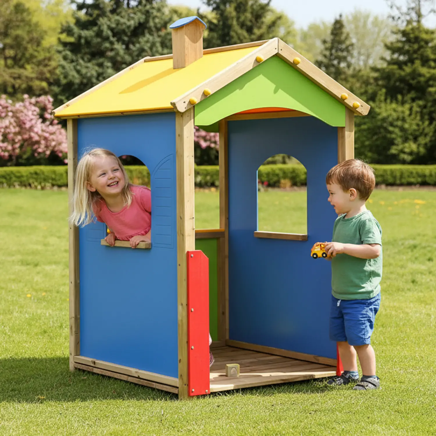 Casetta con Campanile – Gioco da Esterno per Bambini 3-6 Anni - Playgrounds e giostre