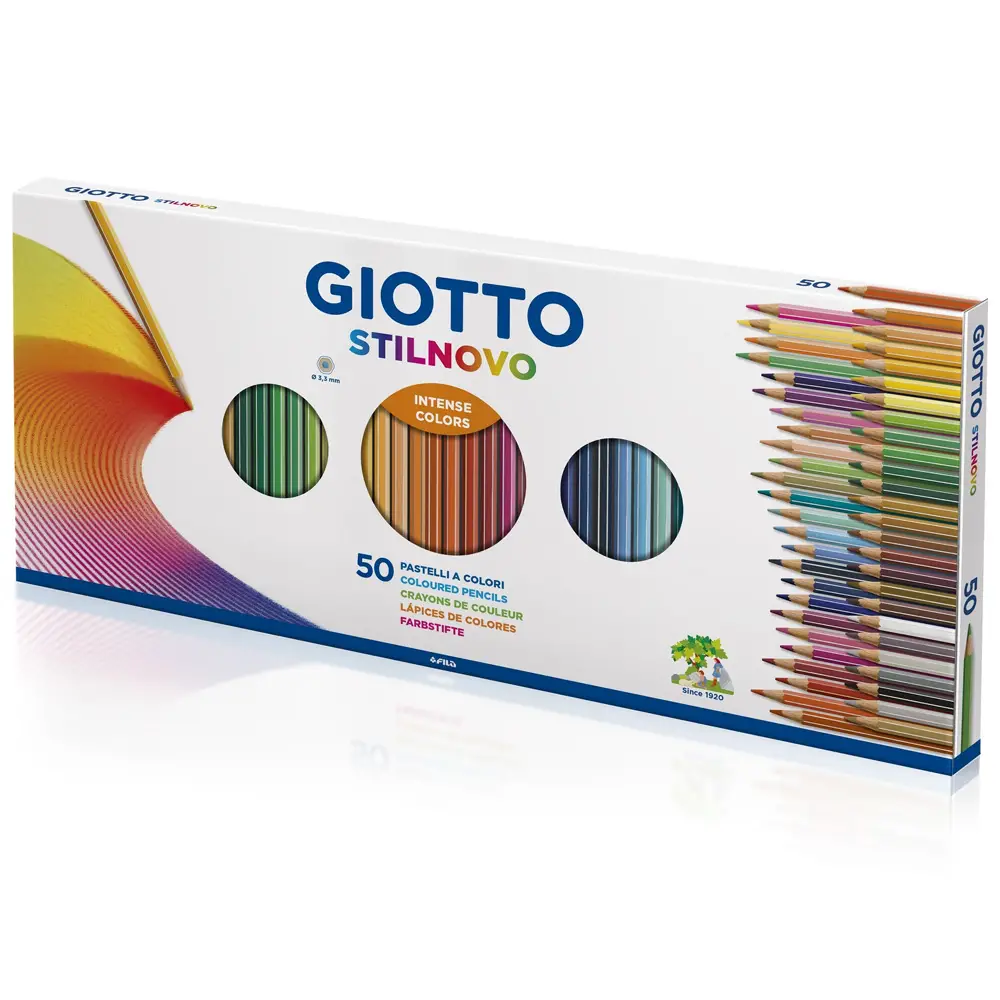 Pastelli a Matita Giotto Stilnovo – Astuccio 50 Colori - Pastelli