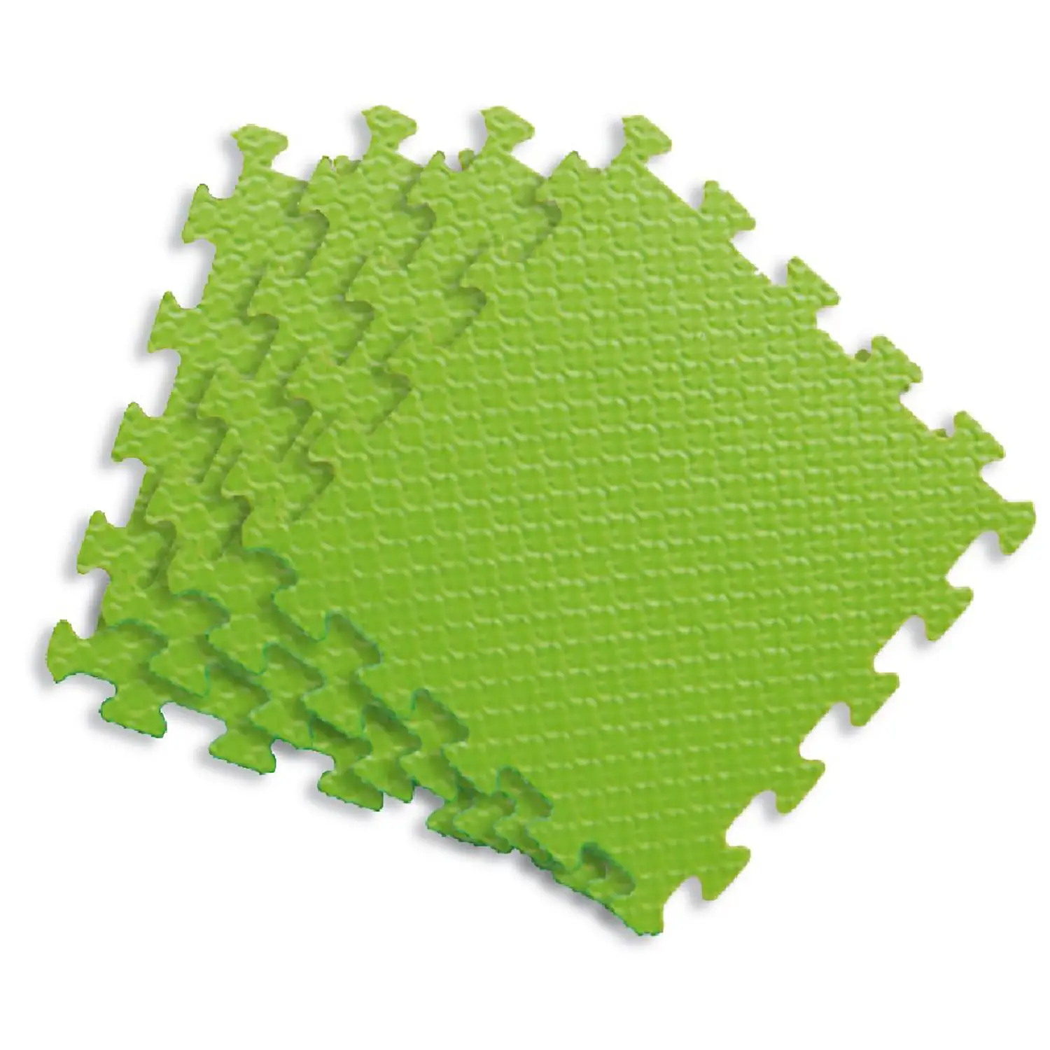 Tappetini Puzzle per Bambini in EVA 60x60 cm – Set 4 Pezzi Verde Lime - Tappeti per il gioco