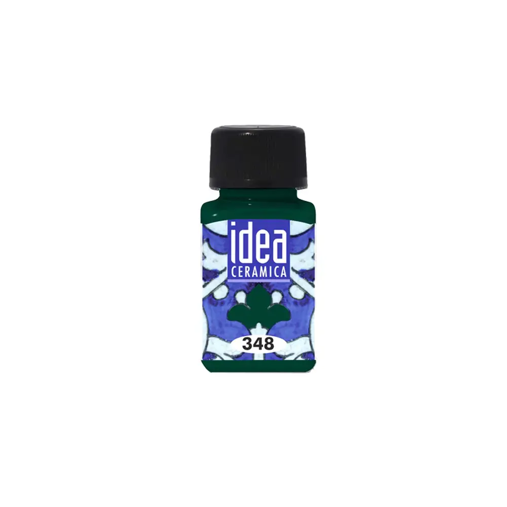 Colori per Ceramica a Freddo Maimeri - 60 ml Verde Smeraldo - Colori per vetro e ceramica