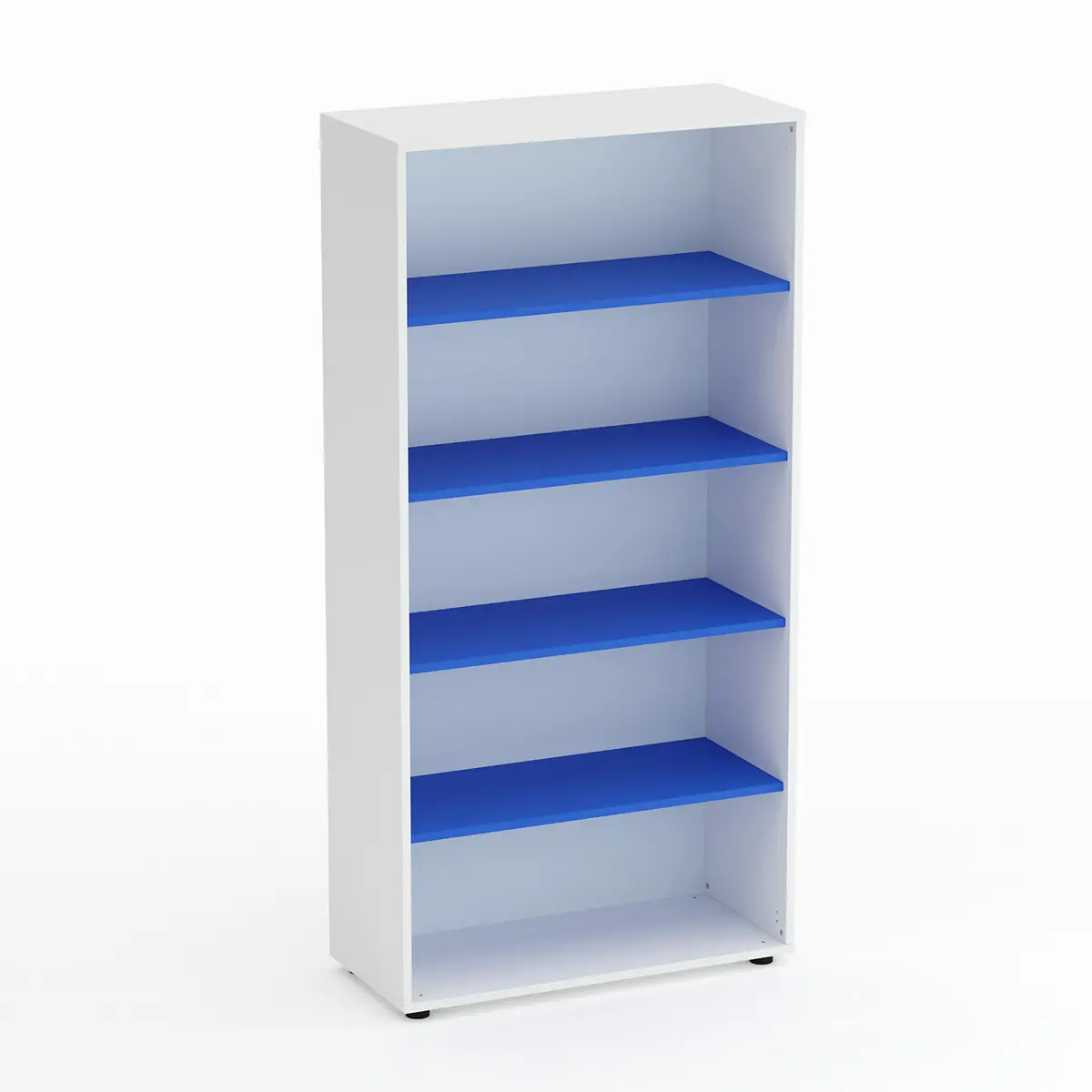 Mobile Scuola Kubò Bianco a Giorno H 180 cm. Ripiani Azzurro - Conforme CAM - Arredo scuola dell'obbligo