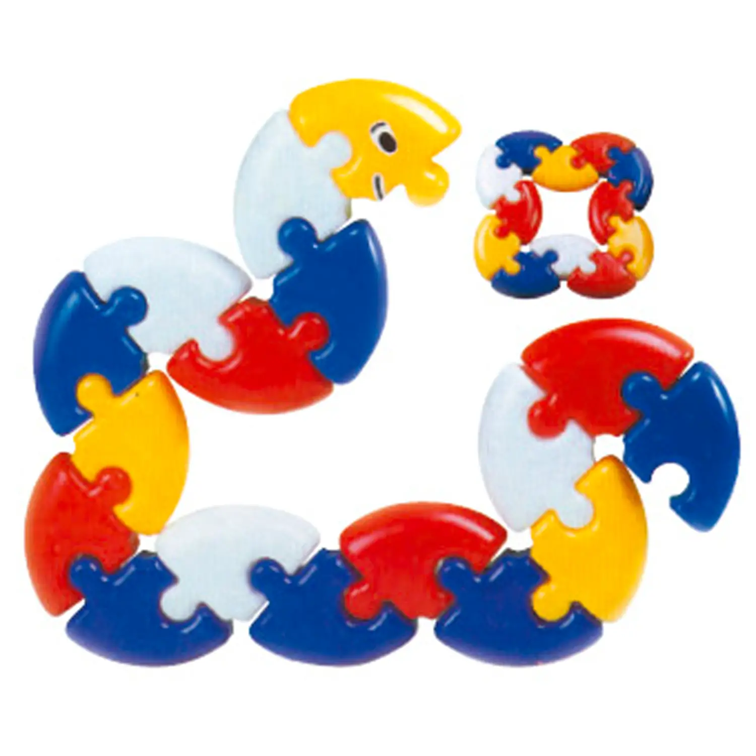 Puzzle Blocks Circolari 40 elementi - Costruzioni in plastica