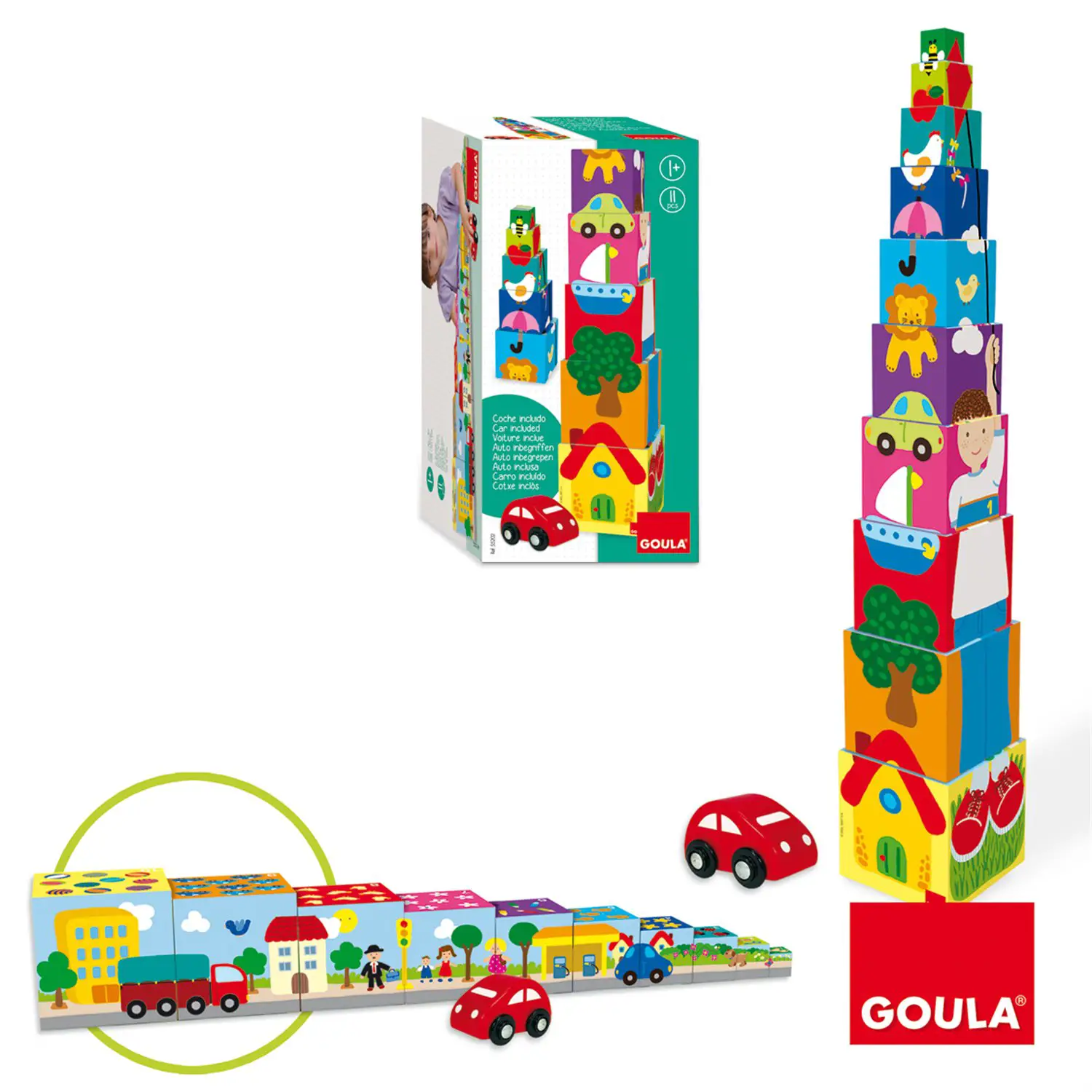 Torre Cubi Impilabili Puzzle – La Città - Primi giochi