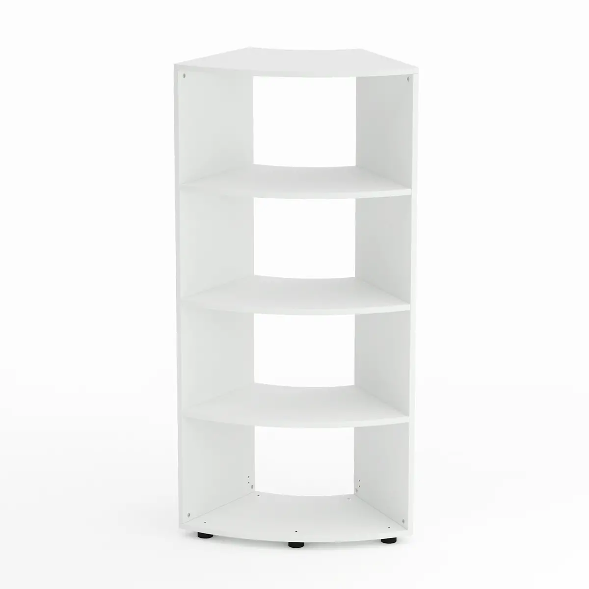 Mobile Scuola Kubò Bianco Curvo 60 Gradi H 150 cm. Ripiani Bianco - Conforme CAM - Arredo scuola dell'obbligo