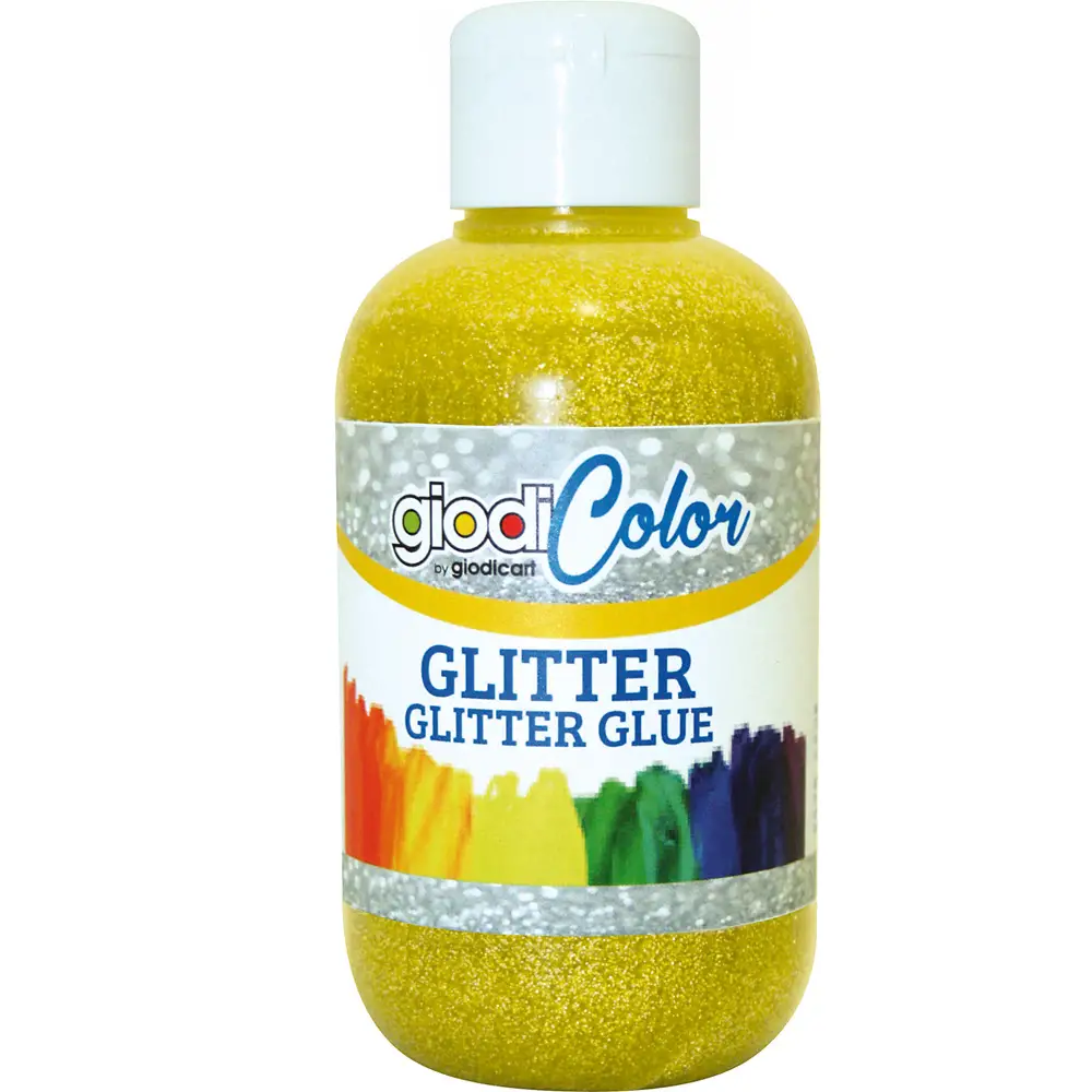 Tempera Acriica Glitter Giodicolor - 250 ml - Giallo - Tempere