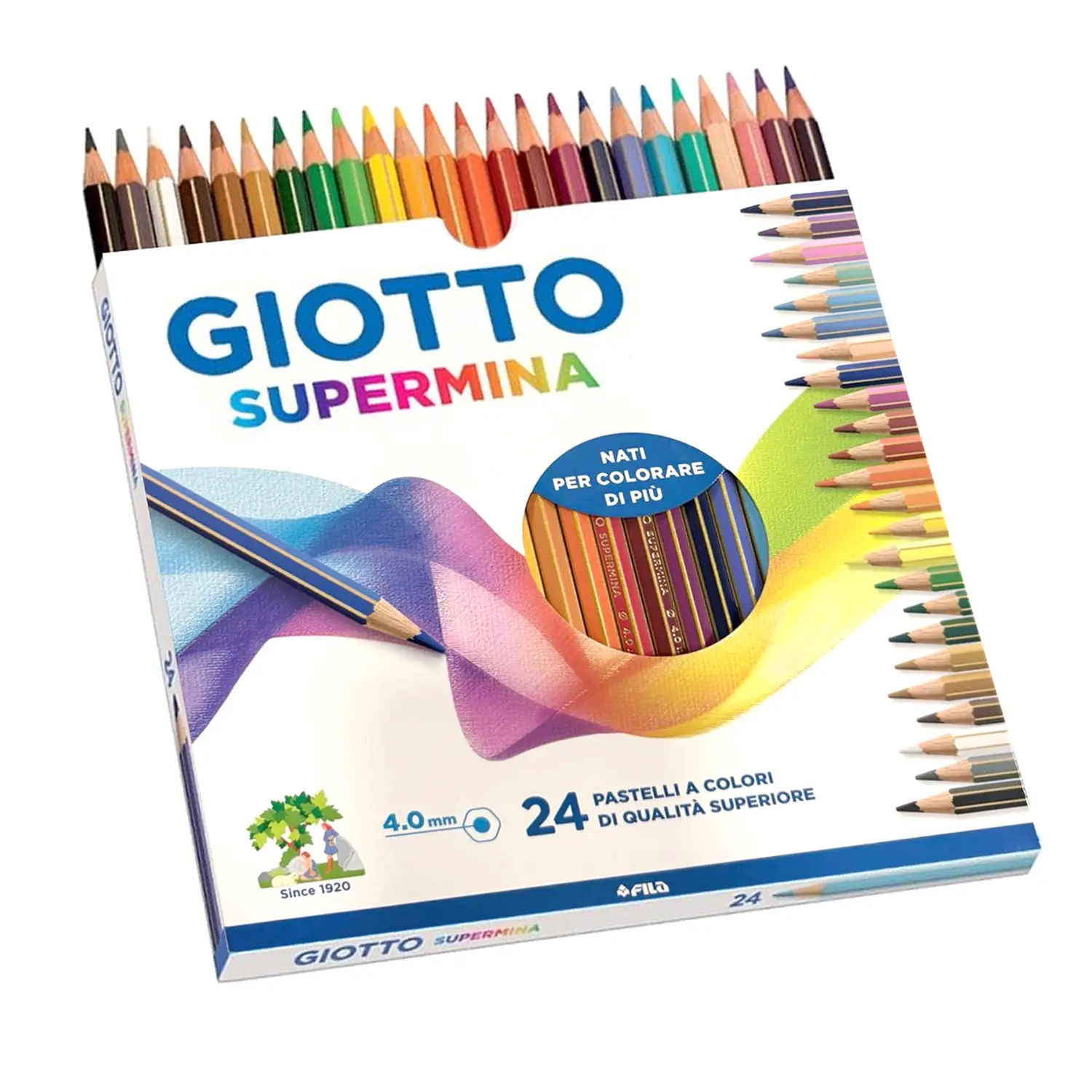 Giotto Supermina – Astuccio da 24 Colori - Pastelli