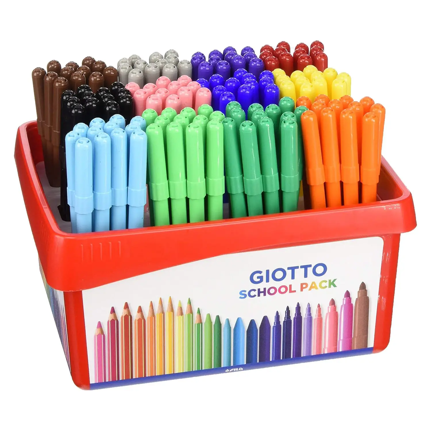 Pennarelli Turbo Color Giotto – Schoolpack 144 Pennarelli in 12 Colori - Pennarelli