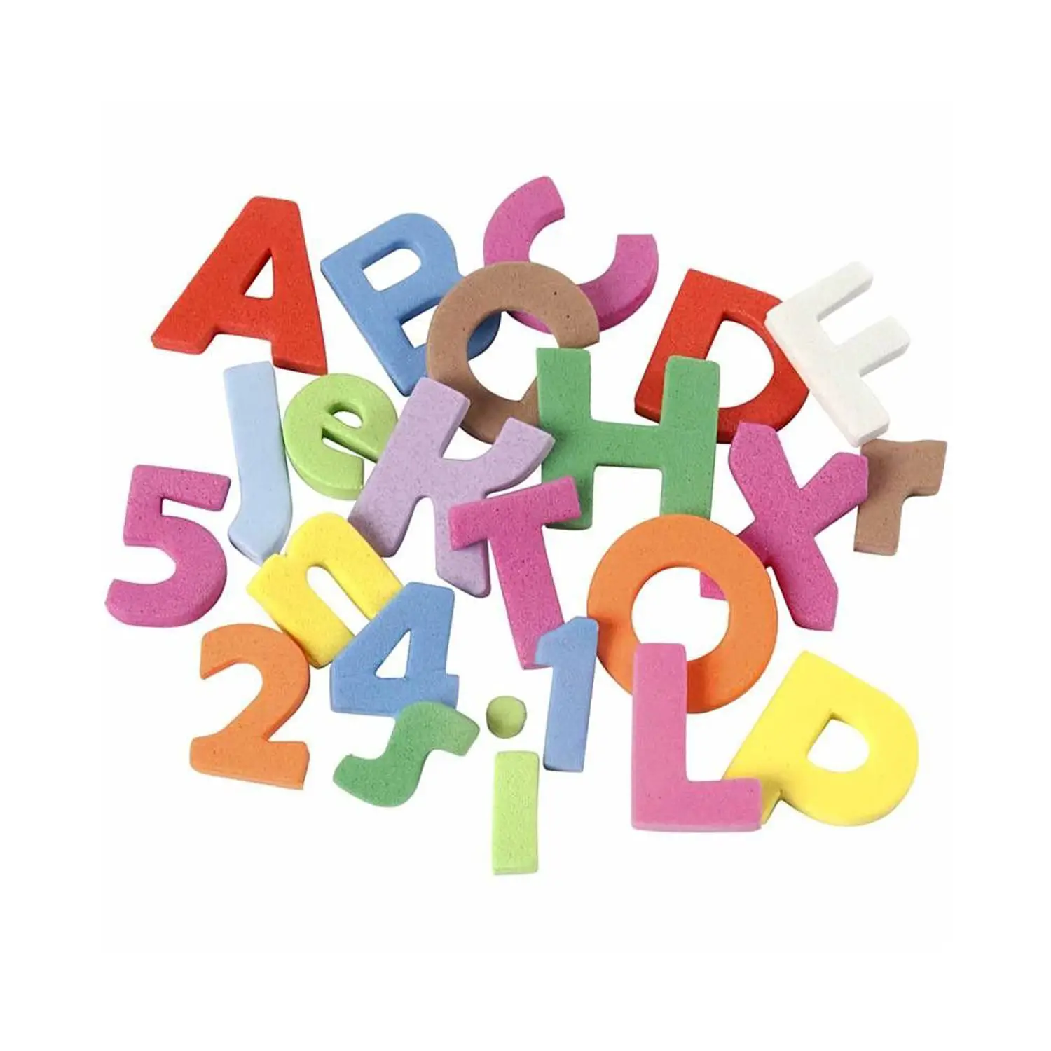 Lettere e Numeri in Eva 24 Fogli 21x30 2568 Soggetti - Applicazioni e decori