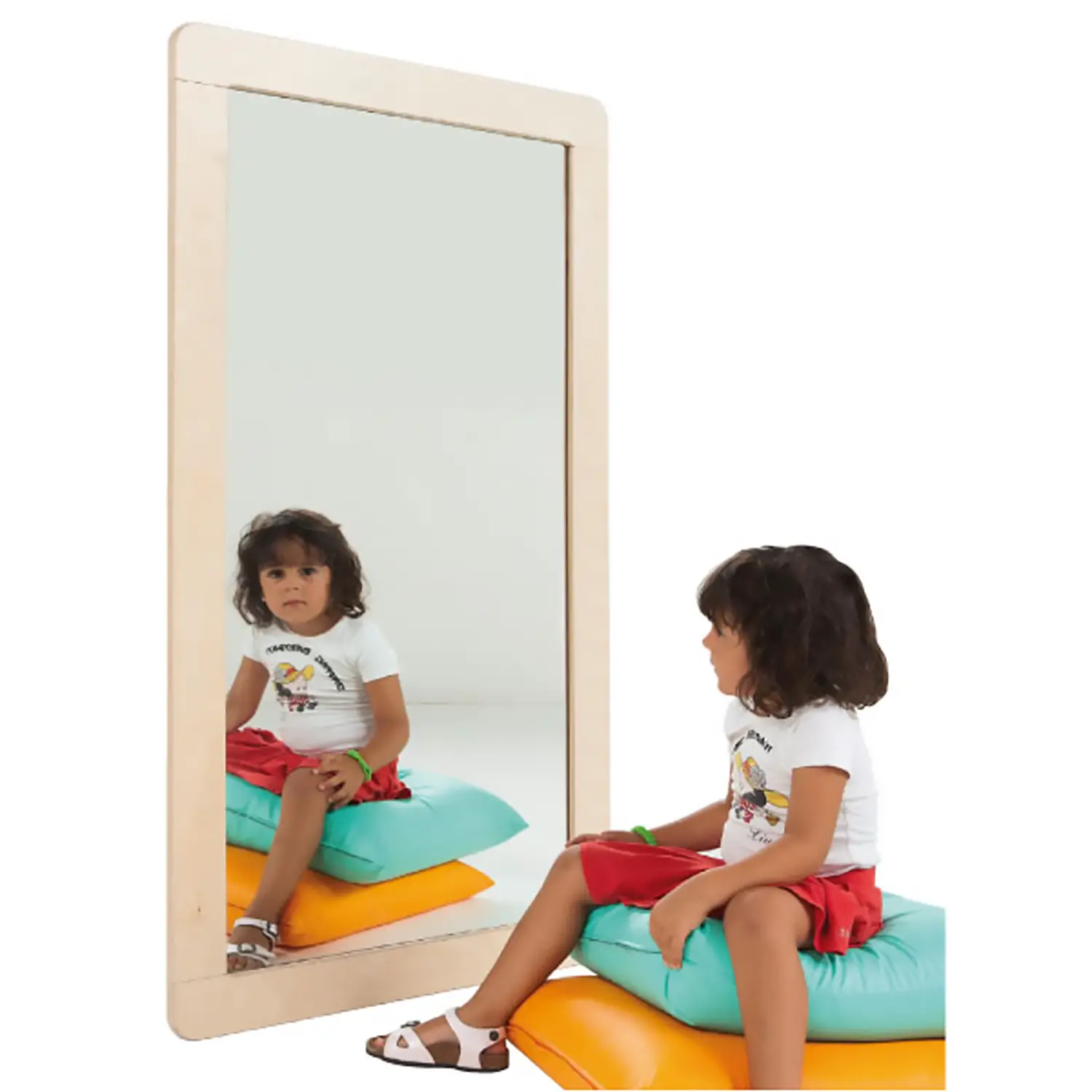 Specchio Verticale a Parete 135x110 cm – Sicuro e Didattico per la Scuola dell’Infanzia - Specchi