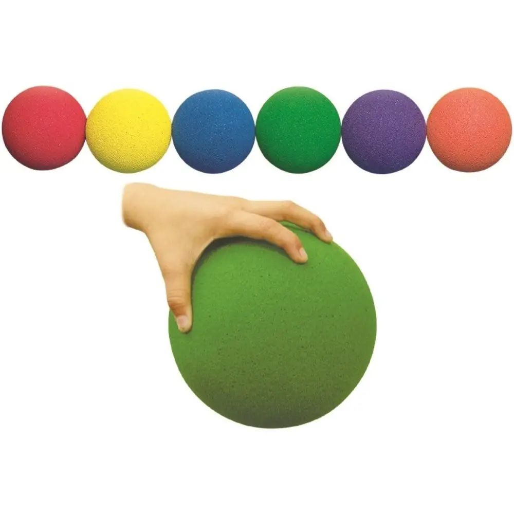 Set 6 Palle in Gommapiuma STRONG 15 cm – Palle Morbide per Scuola e Attività Motorie - Palle e palloni