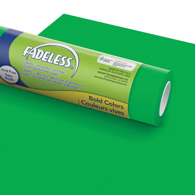 Carta per Sfondi Verde 122 x 3,6 m – Rotolo di Carta per Scenografie e Fondali - Carta e cartoncino