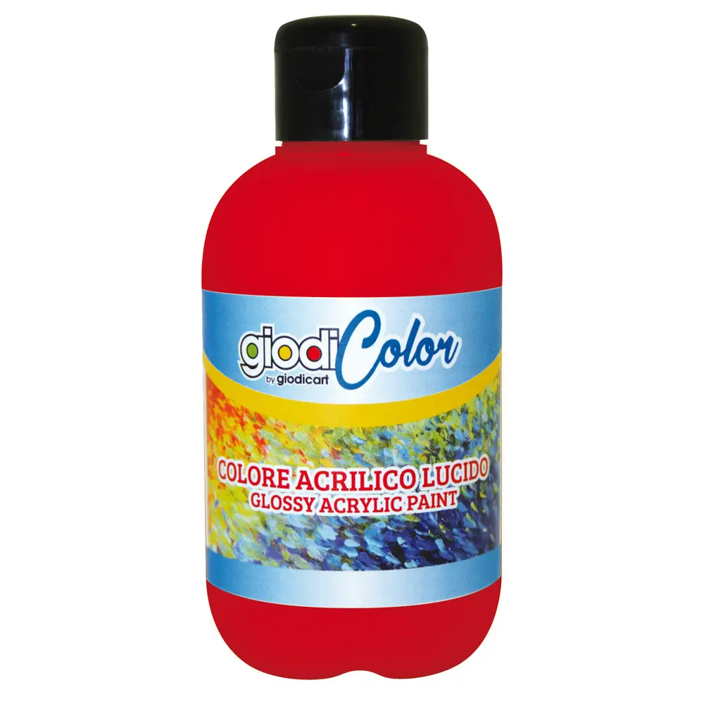 Tempera Acrilica Giodicolor 250 ml - Rosso - Tempere