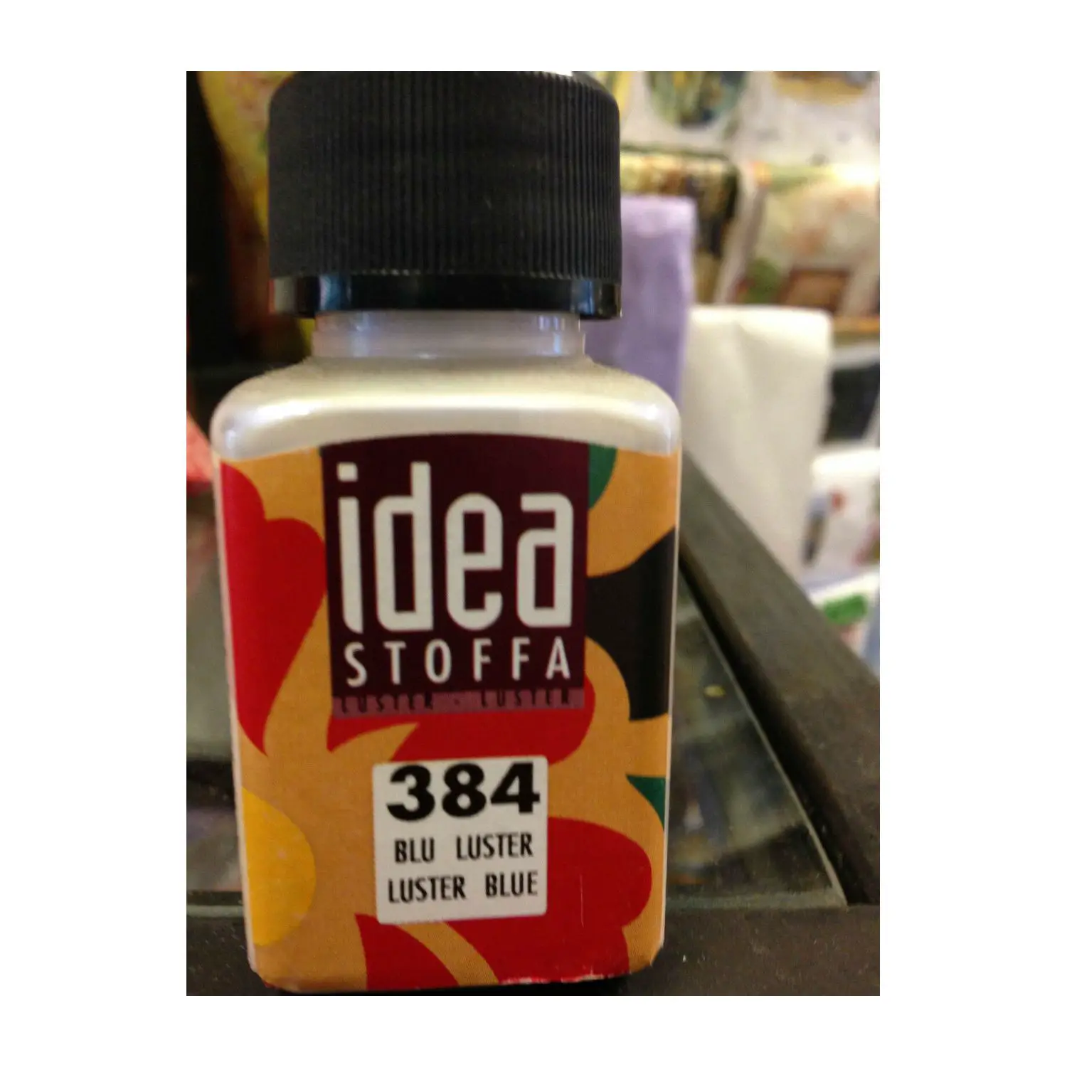Colori per Stoffa Maimeri Idea Blu Luster – Flacone 60 ml - Colori per tessuto