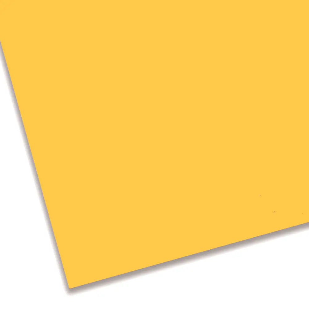 Cartoncino Colorato Premium Liscio – FSC, Colore Giallo Caldo, 70x100 cm - Carta e cartoncino