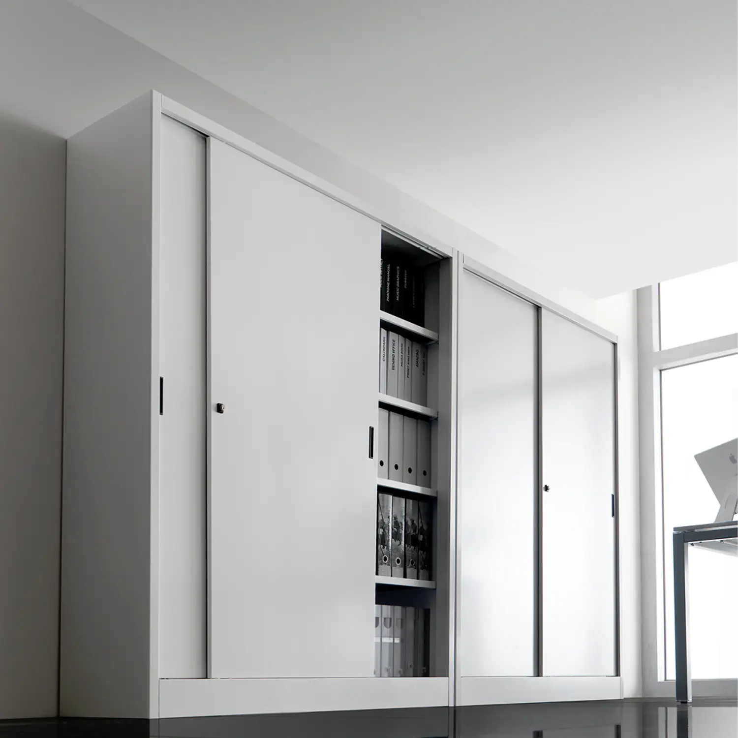 Armadio Metallico Joint 2 Ante Scorrevoli 150 cm. - Conforme CAM - Arredo per l'ufficio