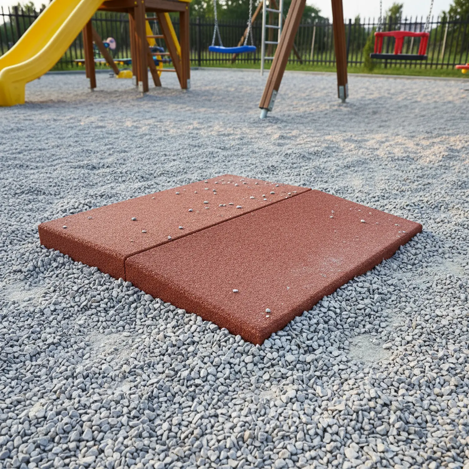 Pavimento Antitrauma con Smusso Laterale 40 mm – Piastrella Sicurezza per Aree Giochi - Playgrounds e giostre