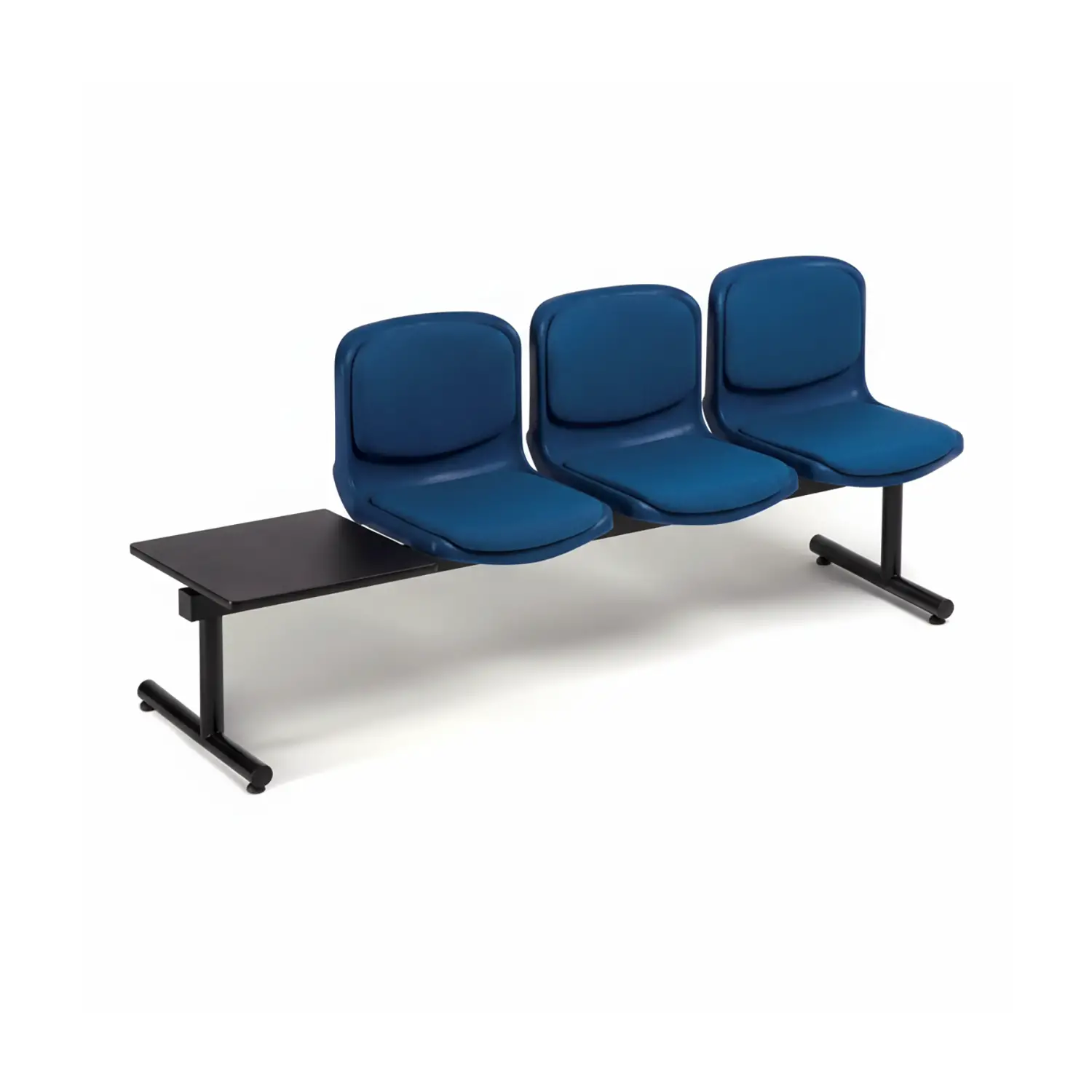 Seduta Multipla 3 Posti in Tessuto Blu - Sala d’Attesa e Aree Comuni - Sedie in plastica