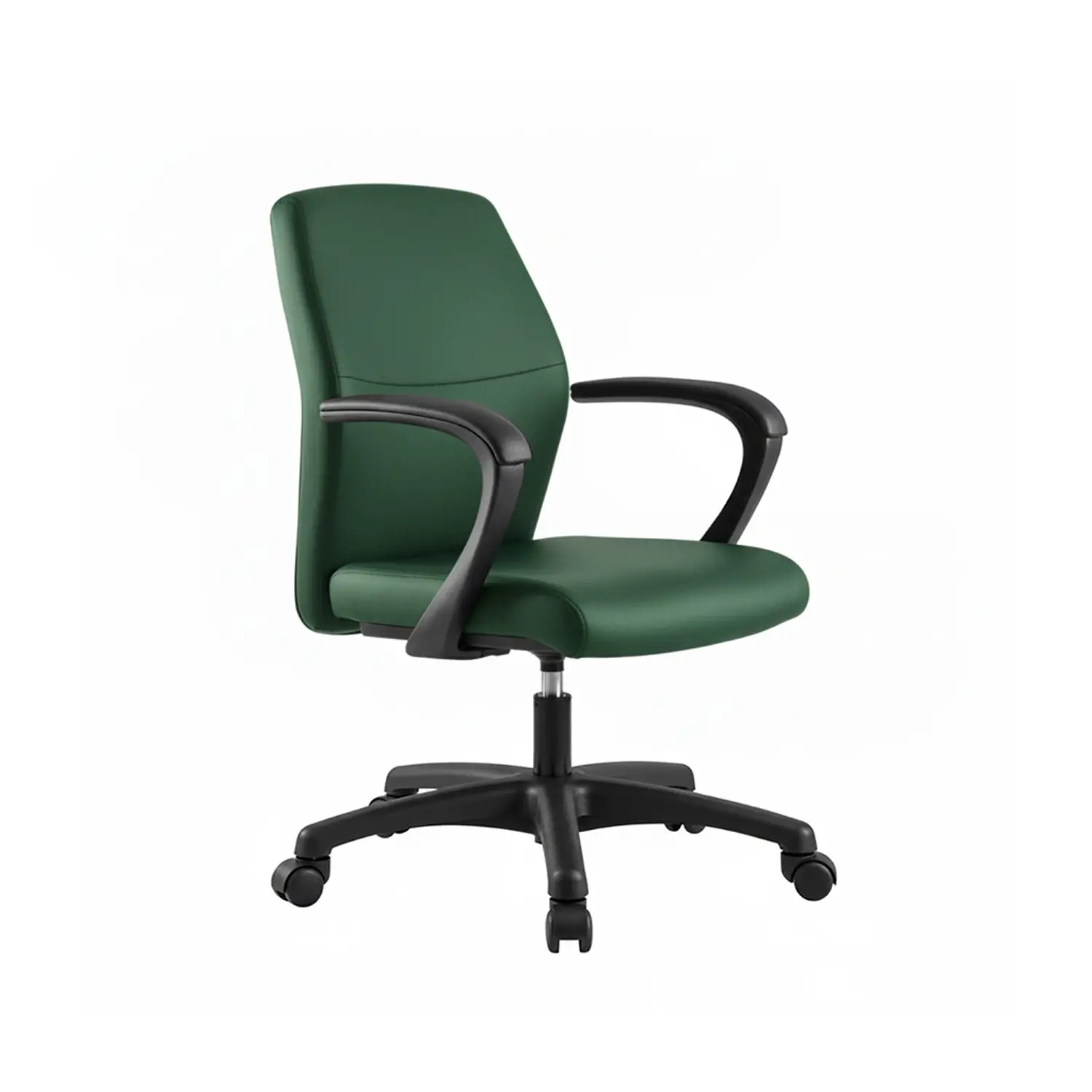 Poltrona Elegance con Braccioli – Tessuto Verde Ergonomica per Ufficio - Sedie in plastica