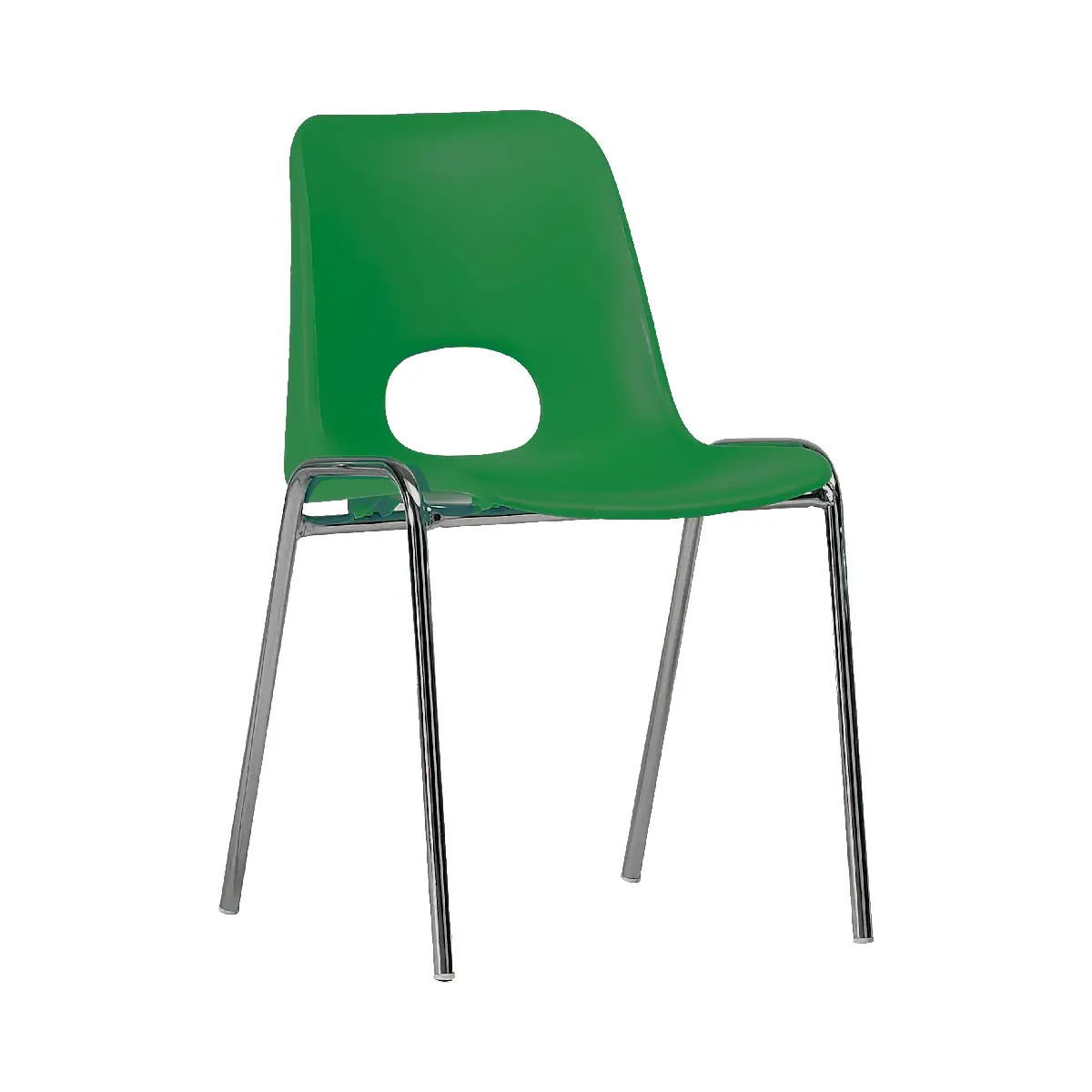 Sedia Kastilene Impilabile H 42 Cm - Verde,Per Ambienti Scolastici - Sedie in plastica