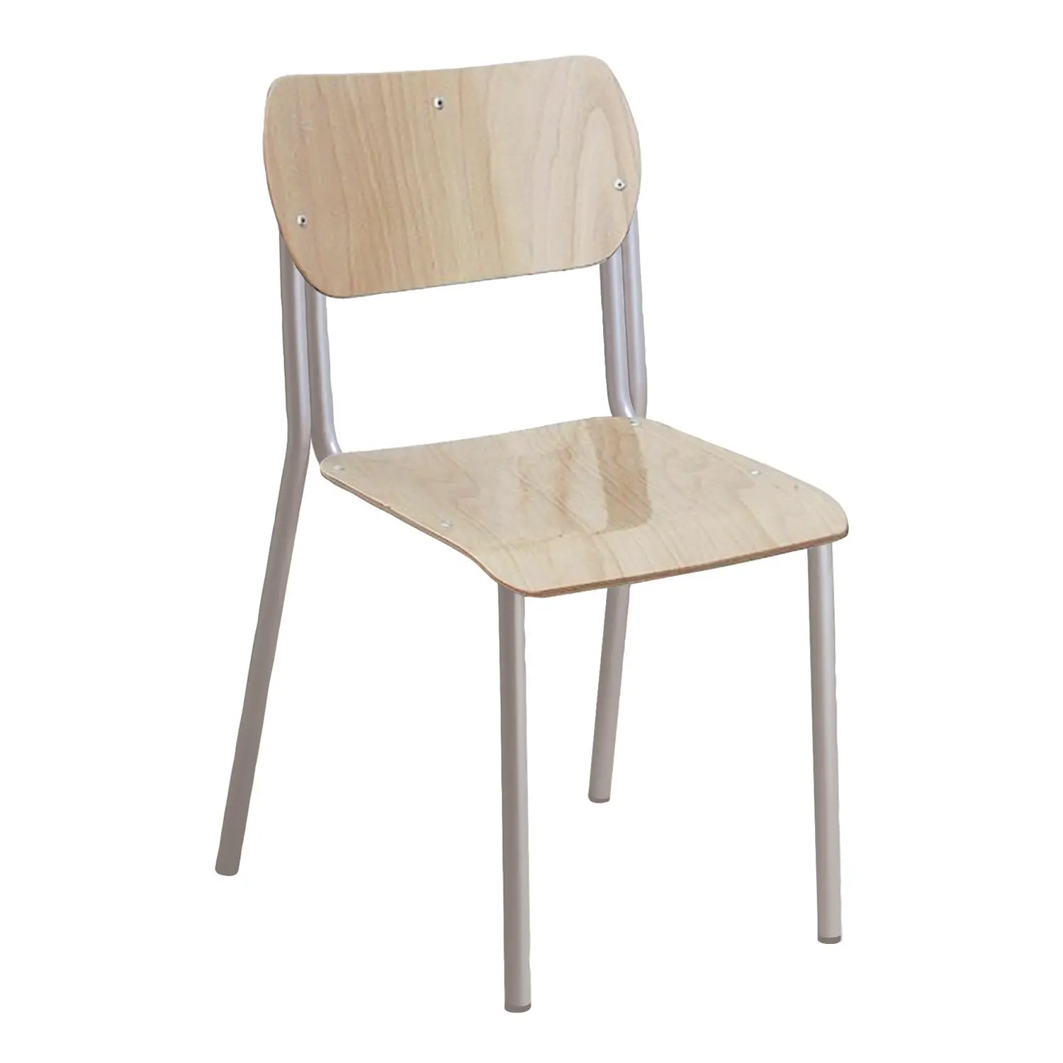 Sedia Infanzia Faggio Alluminio Impilabile Seduta H 30cm. - Arredo scuola dell'obbligo