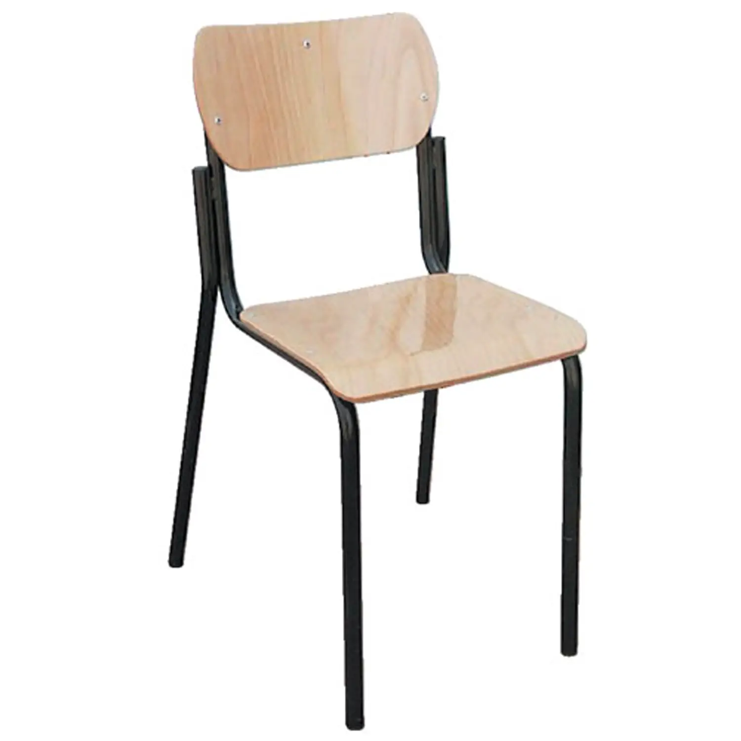 Sedia Impilabile - Seduta e Schienale in Faggio Misura 4 Per Ambienti Scolastici - Conforme CAM - Arredo scuola dell'obbligo