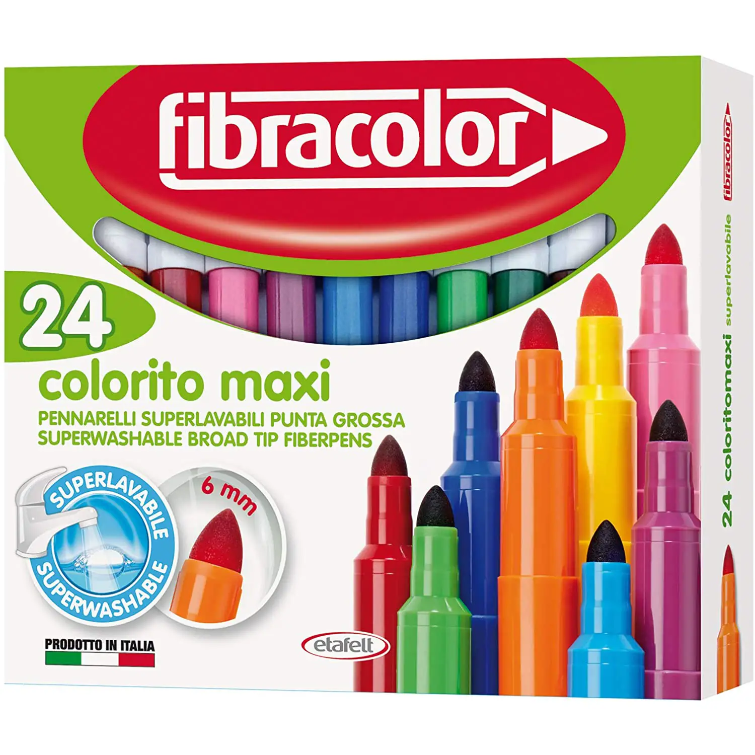 Pennarelli Colorito Maxi Fibracolor – Astuccio 24 Pennarelli - Pennarelli