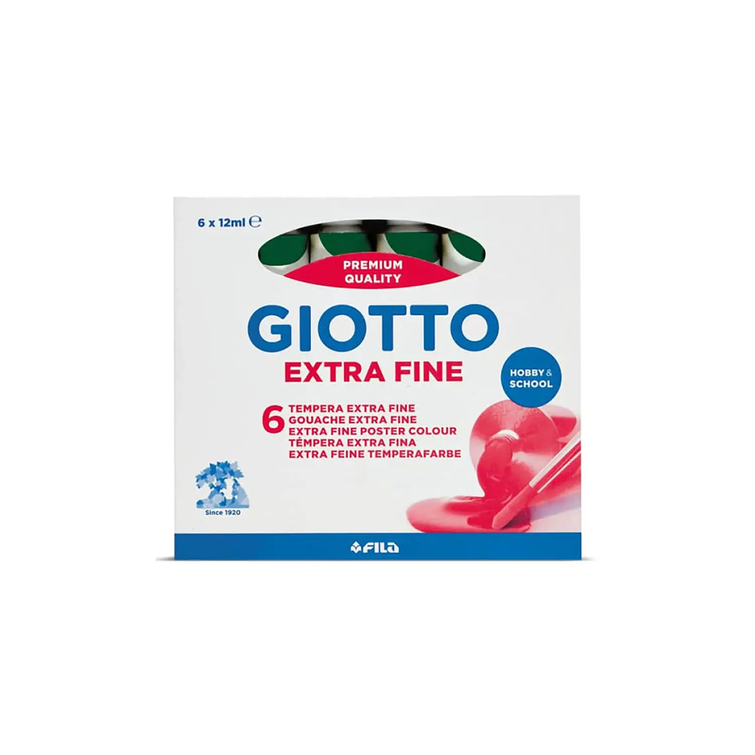 Tempera Giotto Tubetto 12 ml - Verde Smeraldo - Tempere